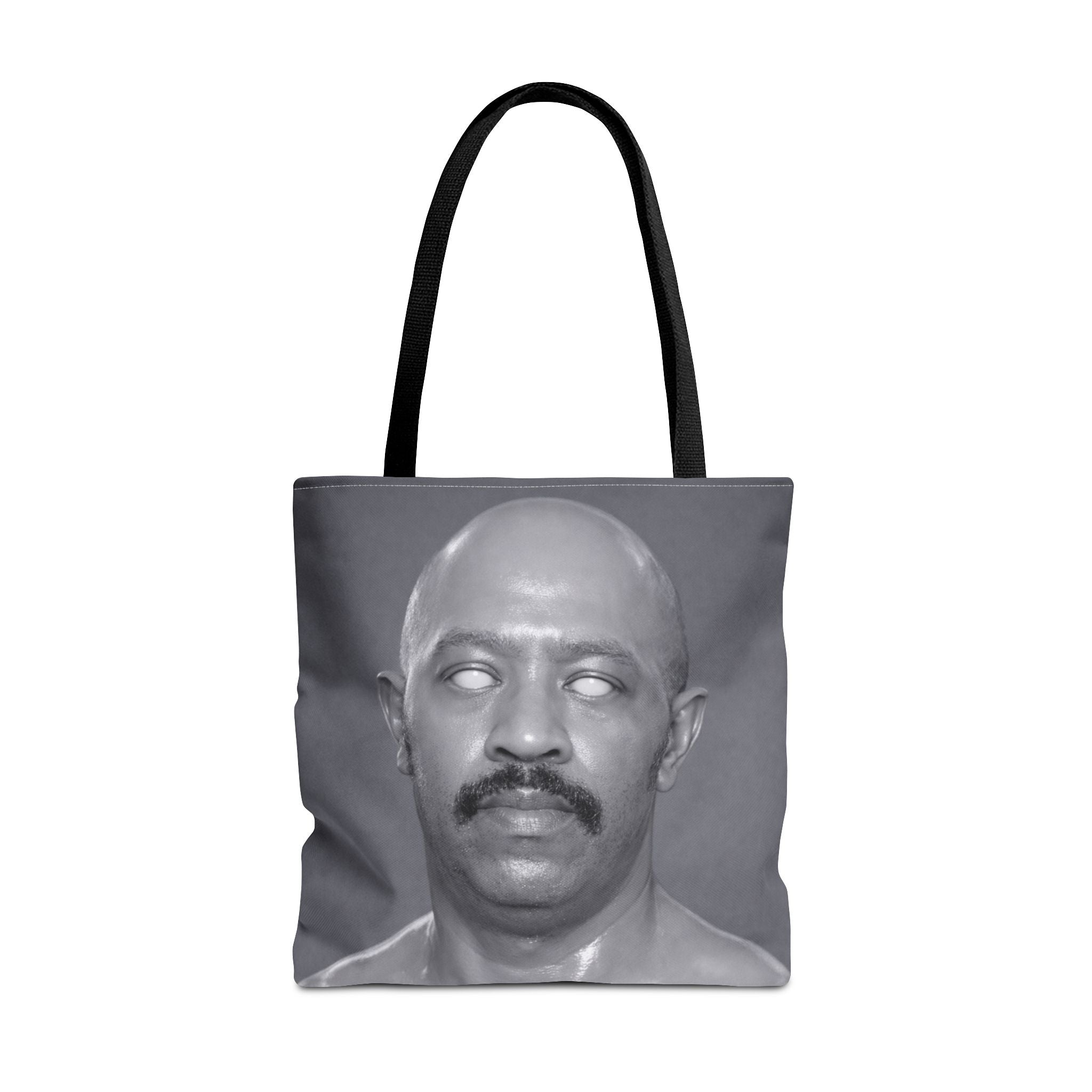 Spooky Vintage Portrait Tote Bag – Retro Ghost-Eyes Novelty Tote