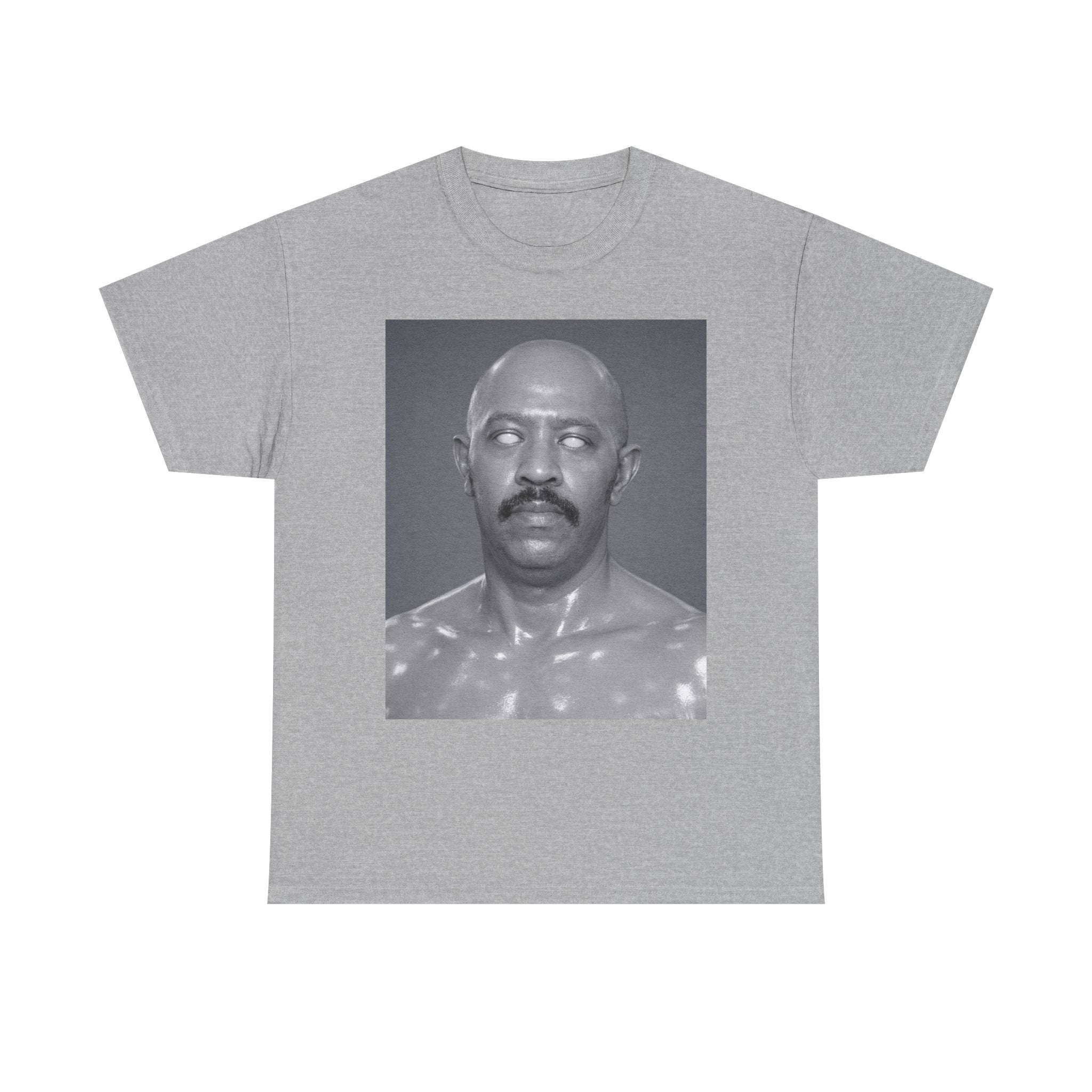 Graphic Tee — Retro Black & White Portrait Print