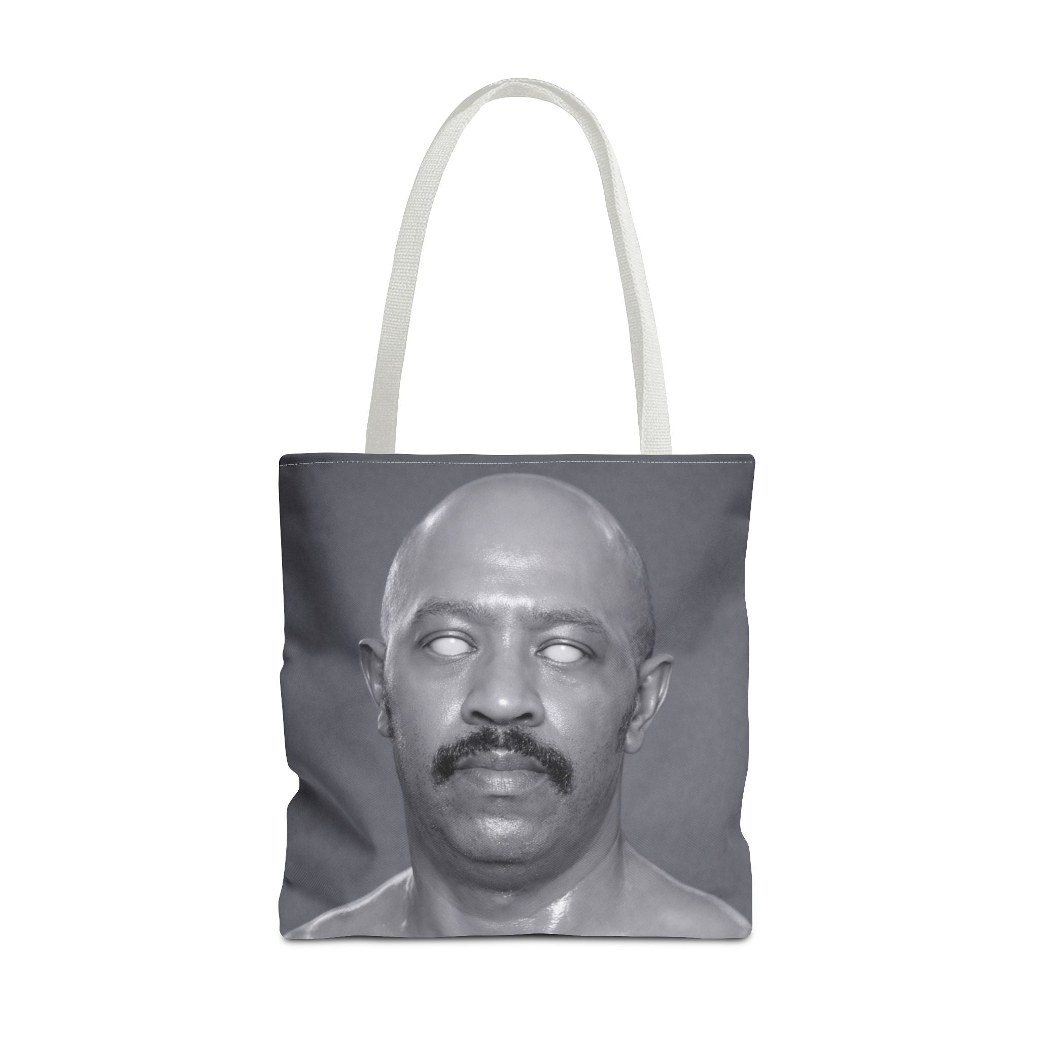 Spooky Vintage Portrait Tote Bag – Retro Ghost-Eyes Novelty Tote