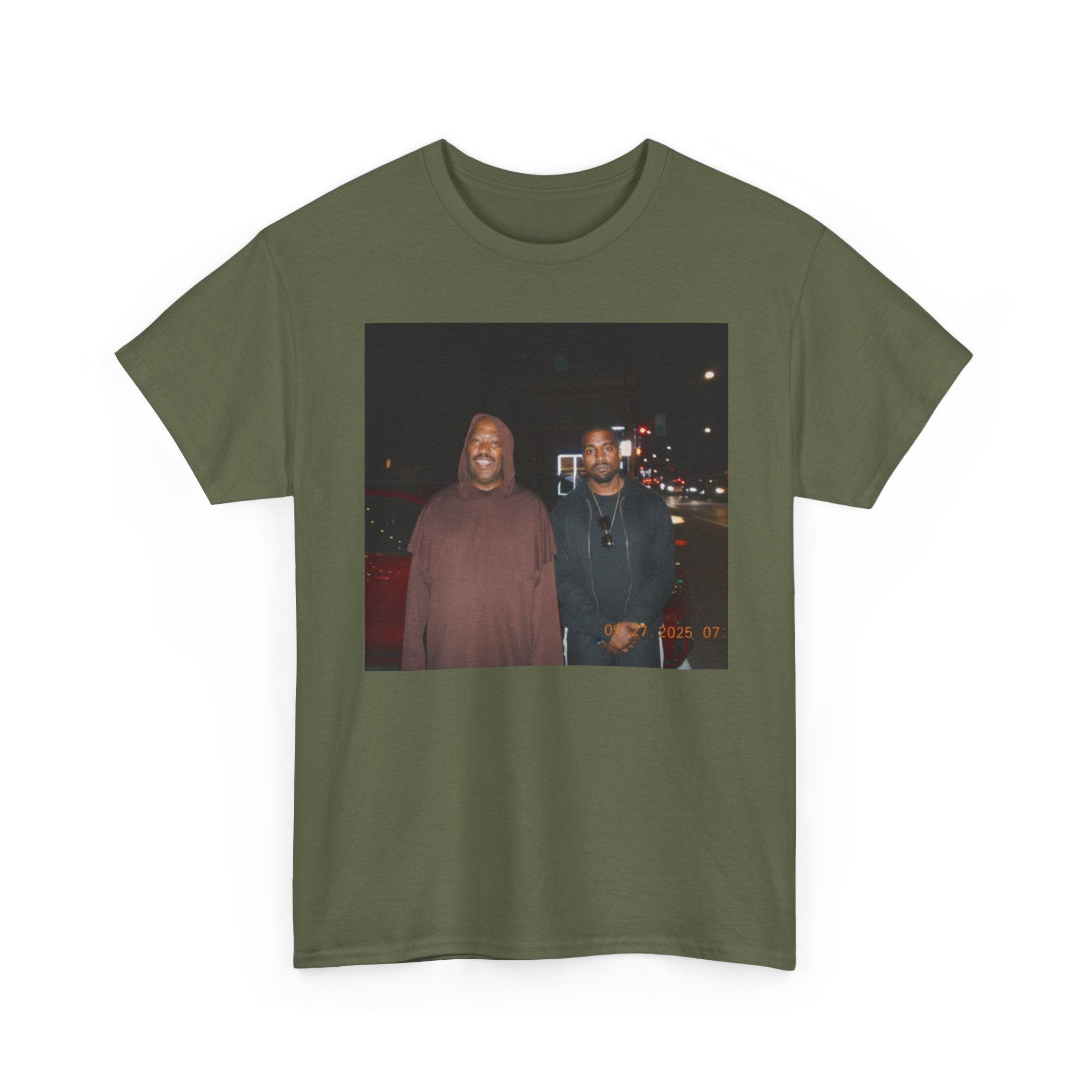 Photo Graphic Tee — Vintage Night Street Portrait T‑Shirt