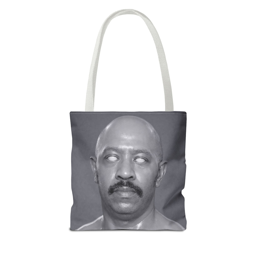 Spooky Vintage Portrait Tote Bag – Retro Ghost-Eyes Novelty Tote