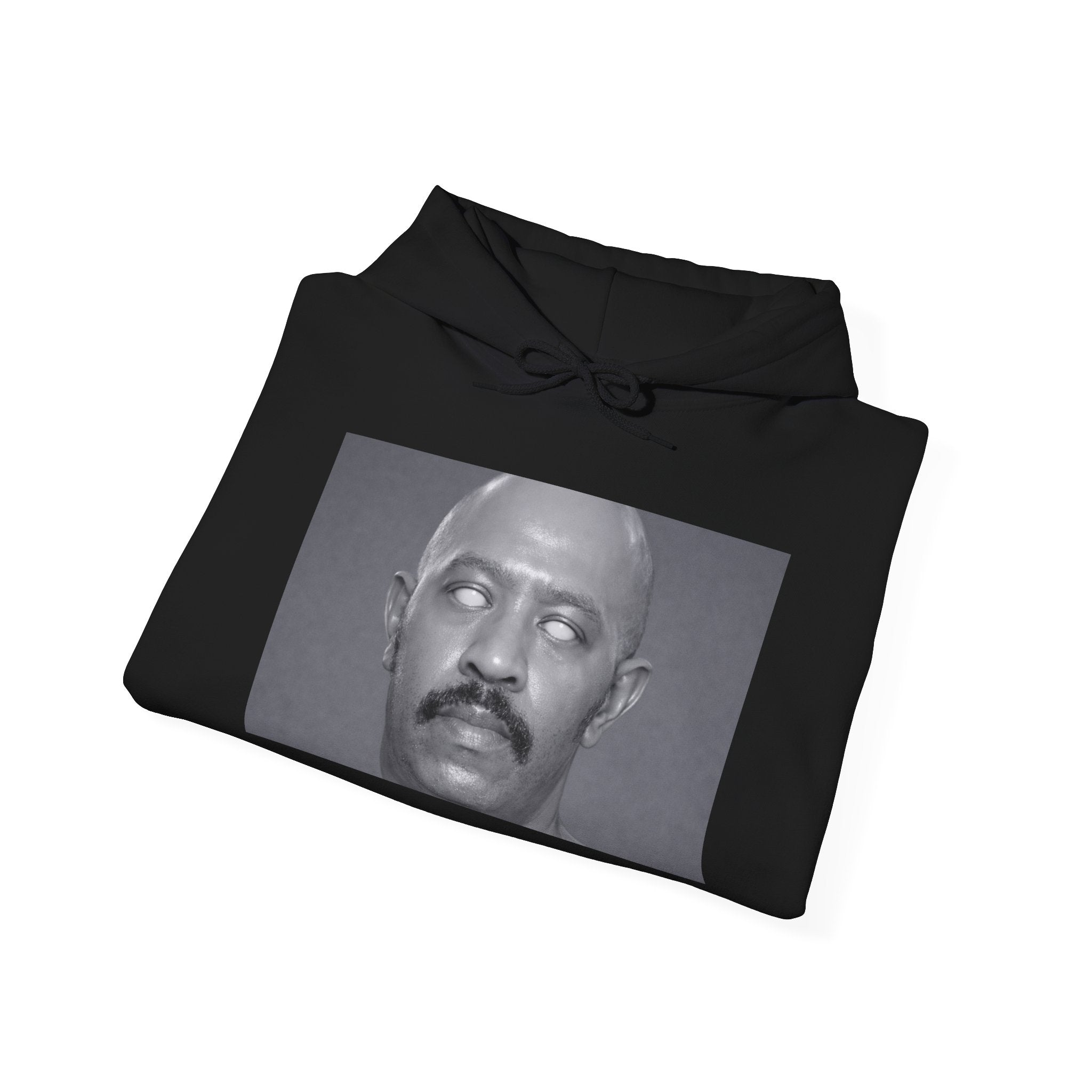 Hoodie — Retro Monochrome Eyebrow Raise Face Print