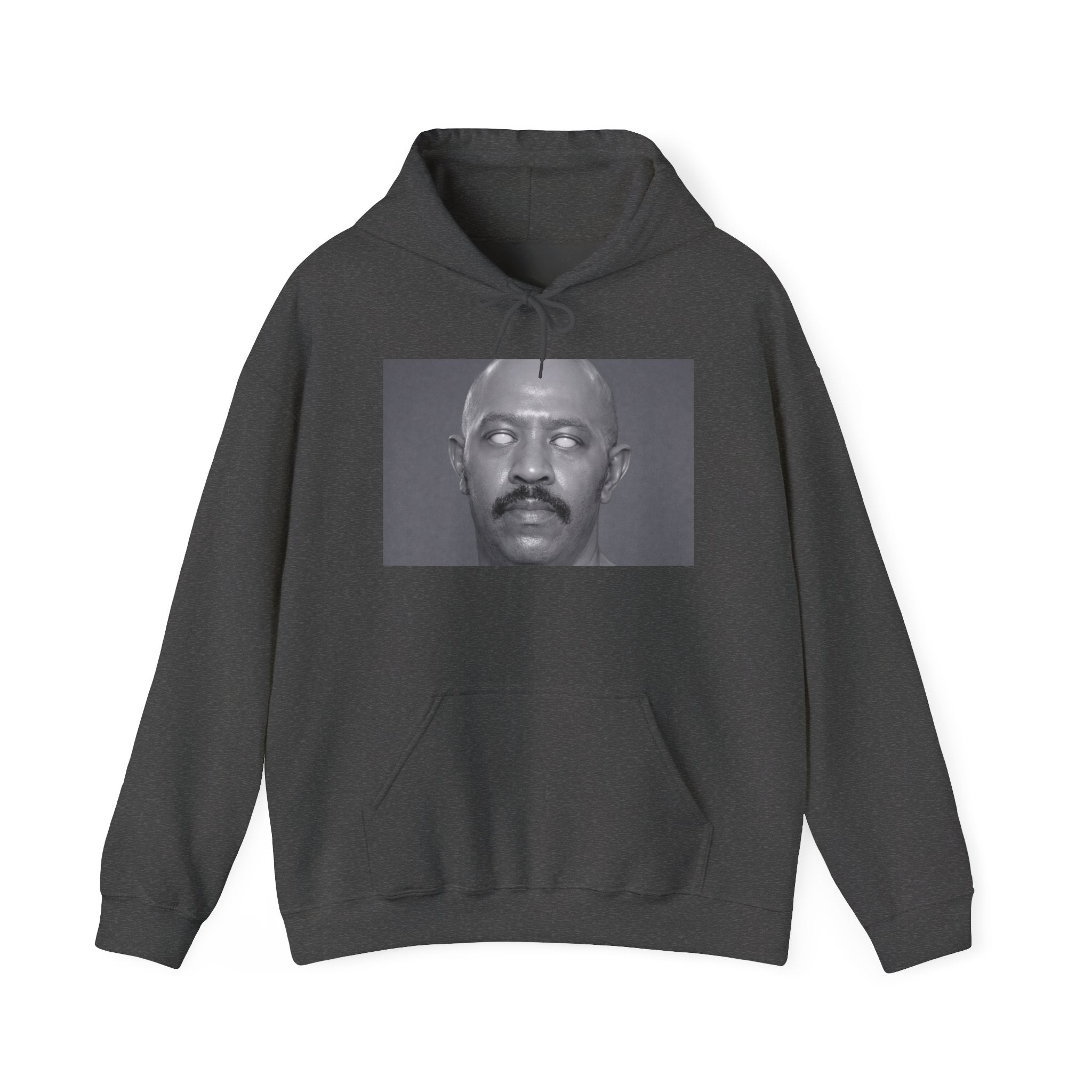 Hoodie — Retro Monochrome Eyebrow Raise Face Print