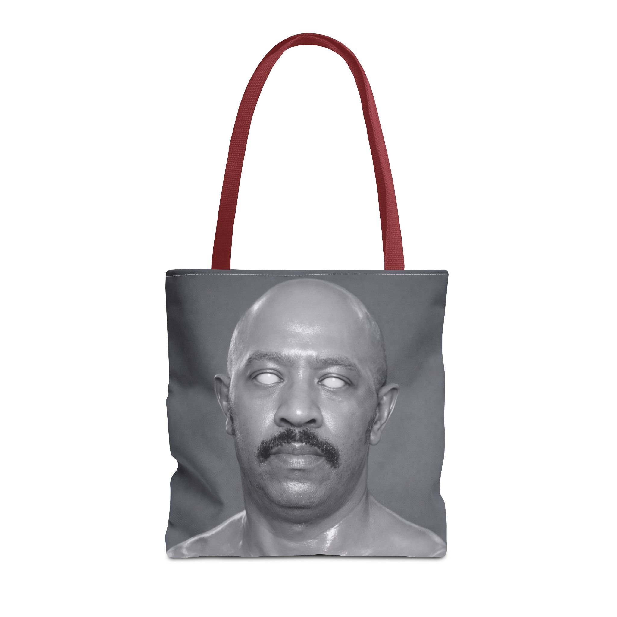 Spooky Vintage Portrait Tote Bag – Retro Ghost-Eyes Novelty Tote