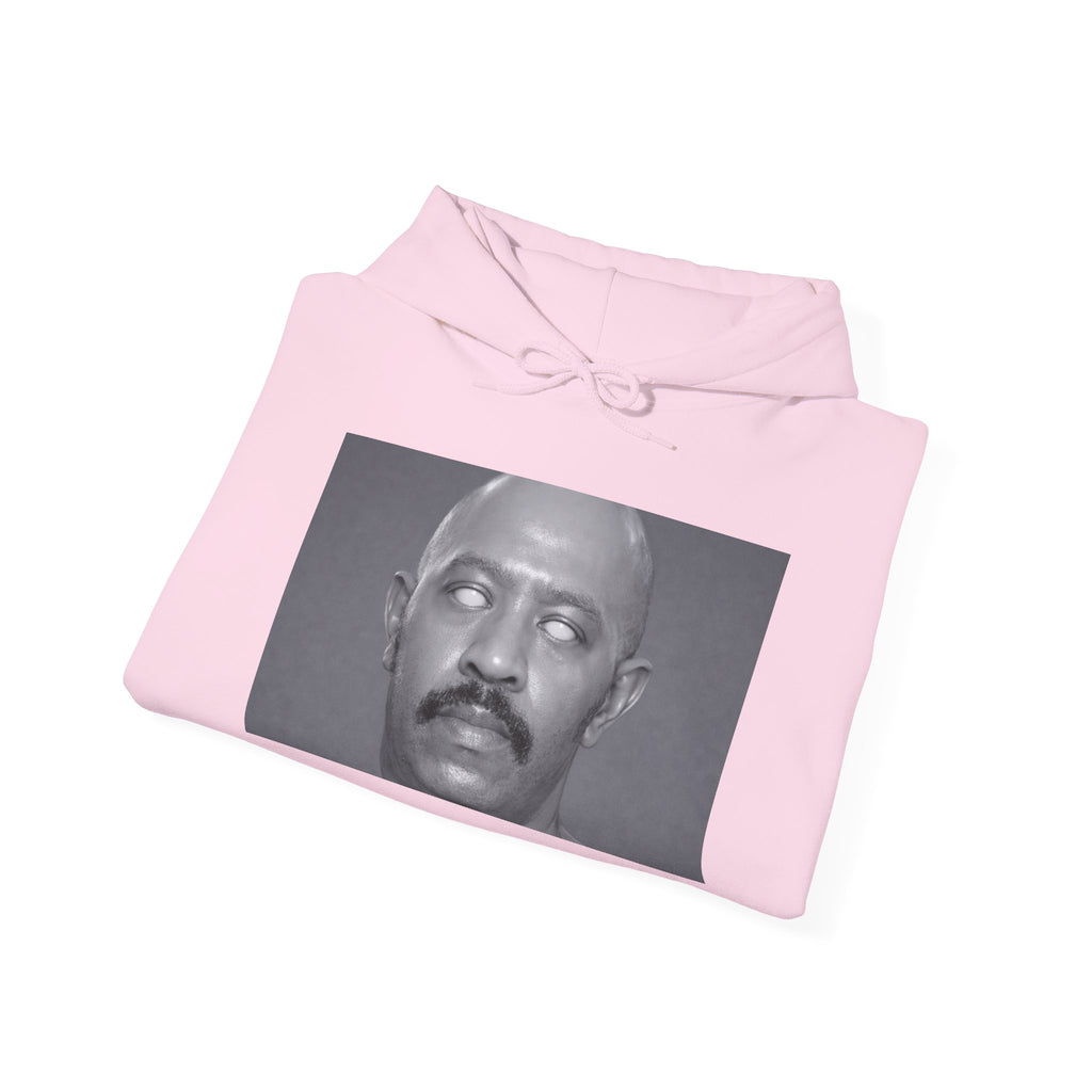 Hoodie — Retro Monochrome Eyebrow Raise Face Print