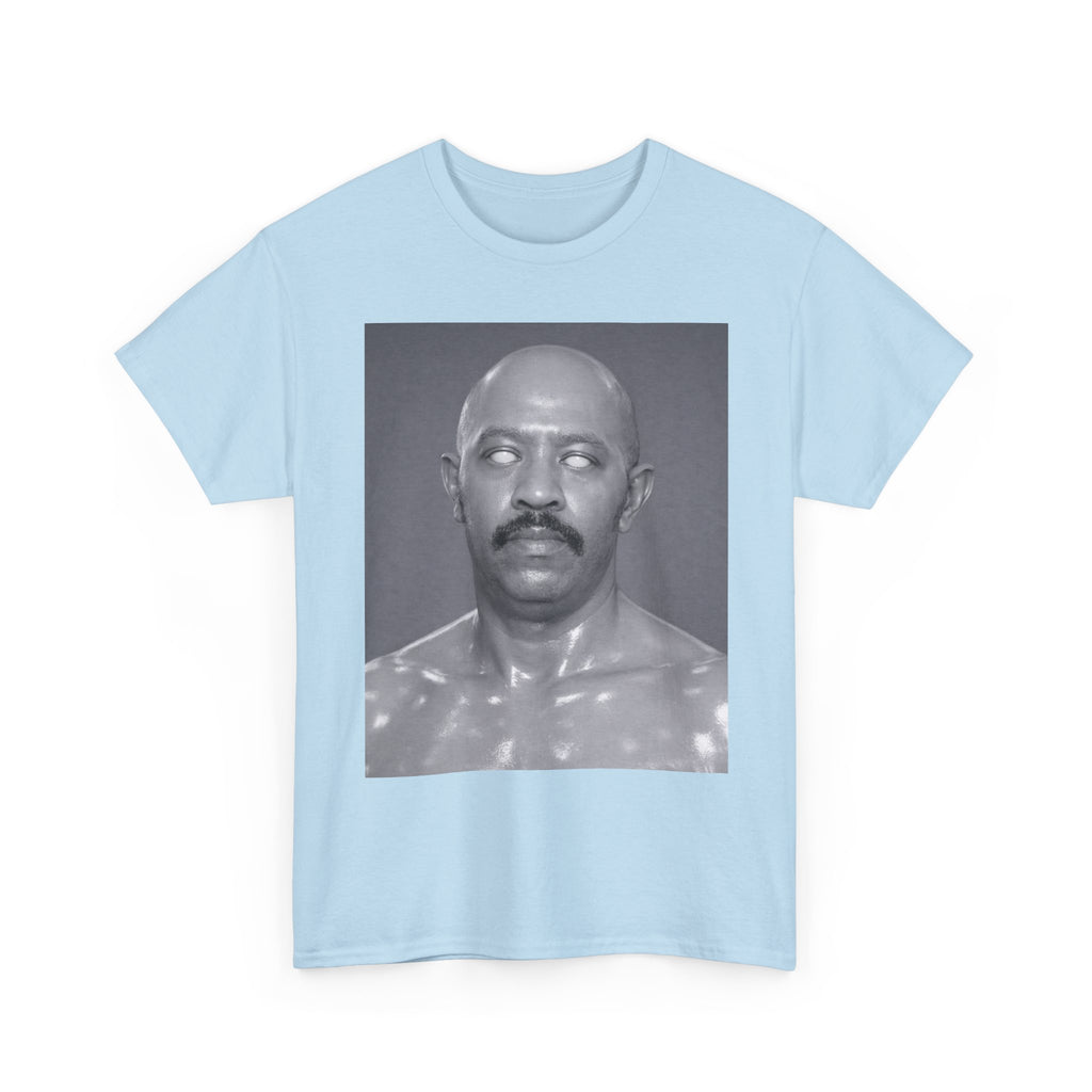 Graphic Tee — Retro Black & White Portrait Print
