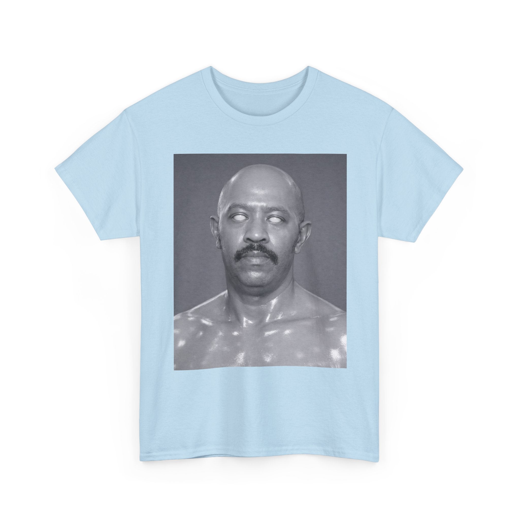 Graphic Tee — Retro Black & White Portrait Print
