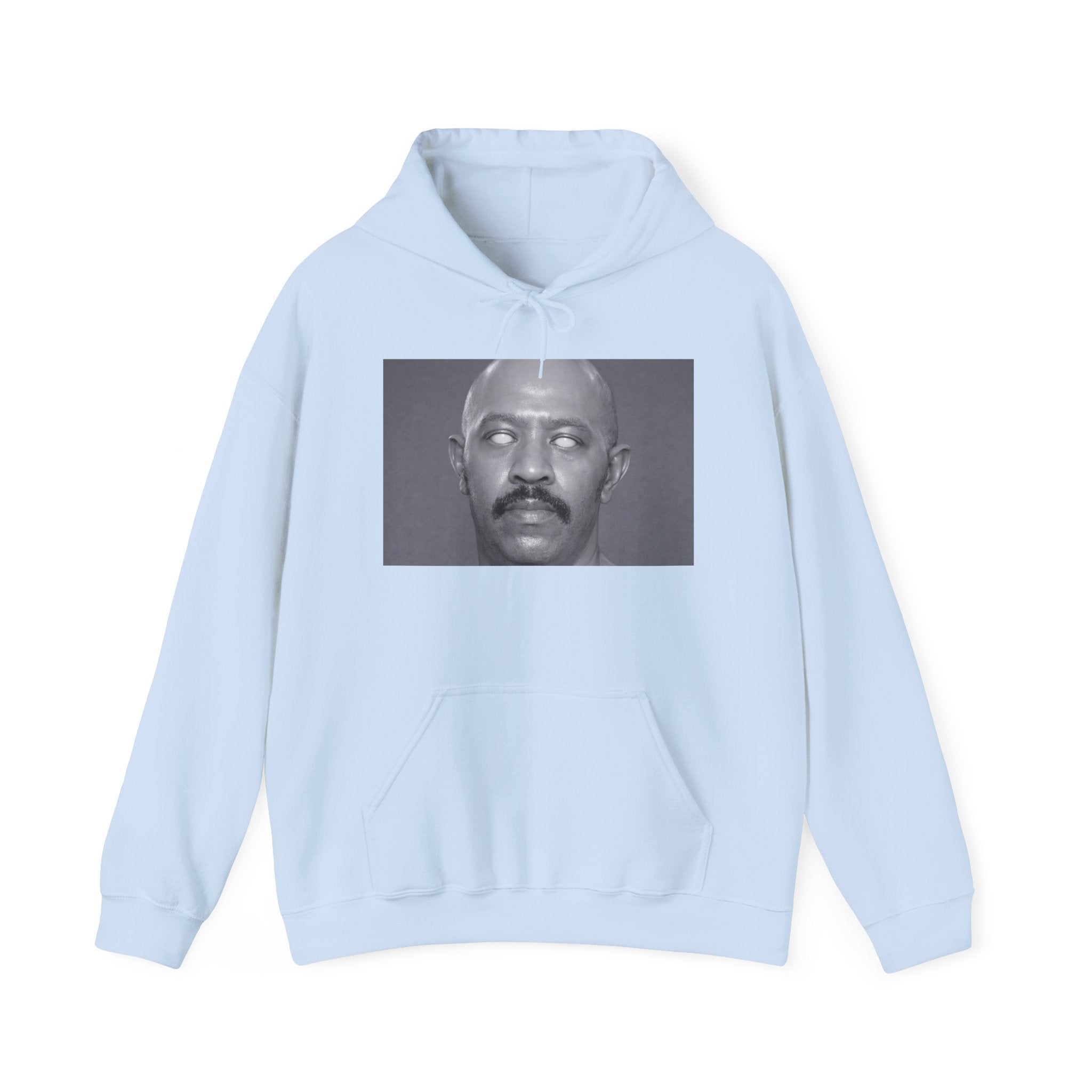 Hoodie — Retro Monochrome Eyebrow Raise Face Print