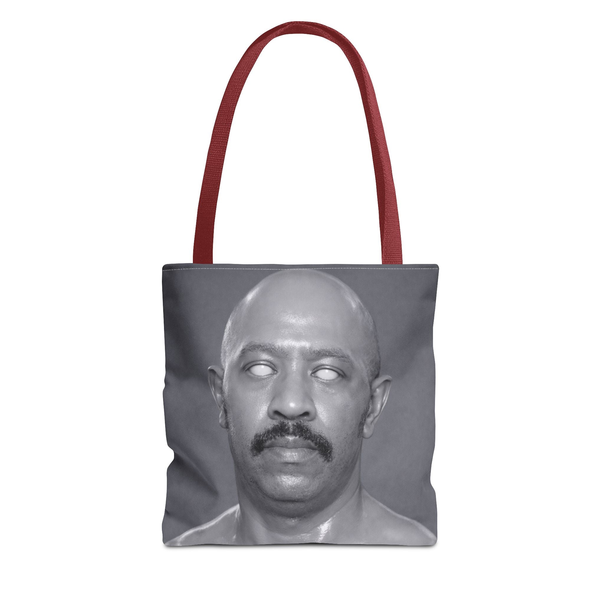 Spooky Vintage Portrait Tote Bag – Retro Ghost-Eyes Novelty Tote