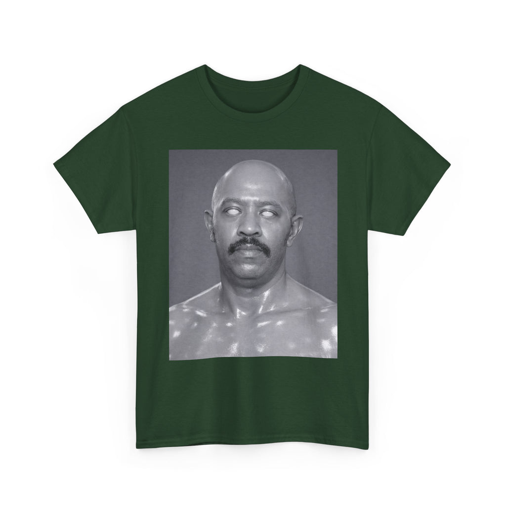 Graphic Tee — Retro Black & White Portrait Print