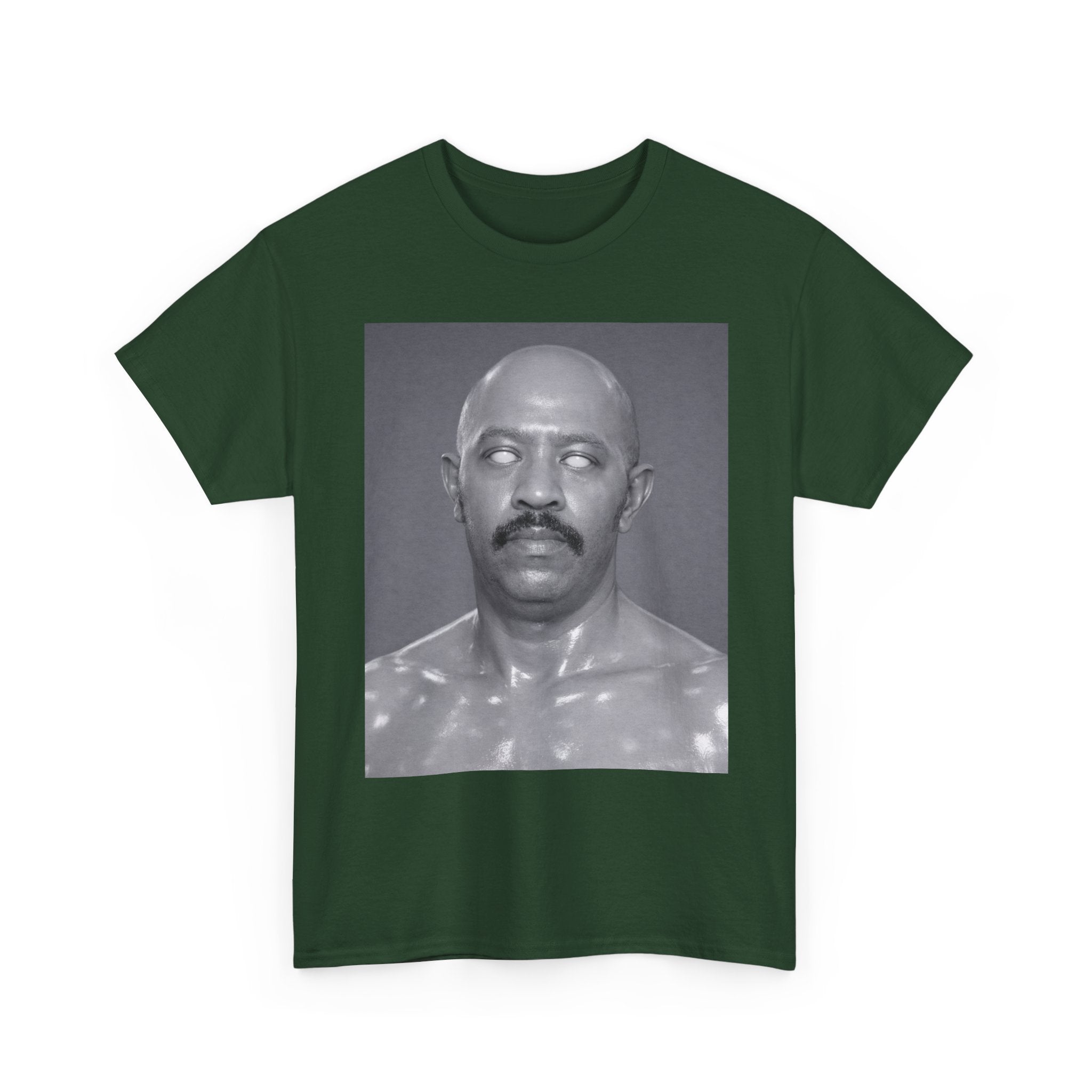 Graphic Tee — Retro Black & White Portrait Print