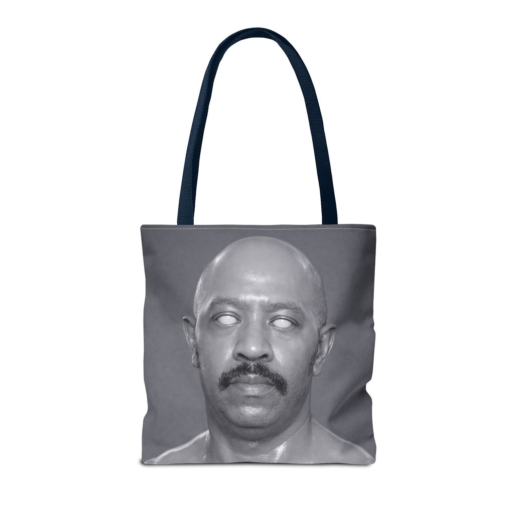 Spooky Vintage Portrait Tote Bag – Retro Ghost-Eyes Novelty Tote