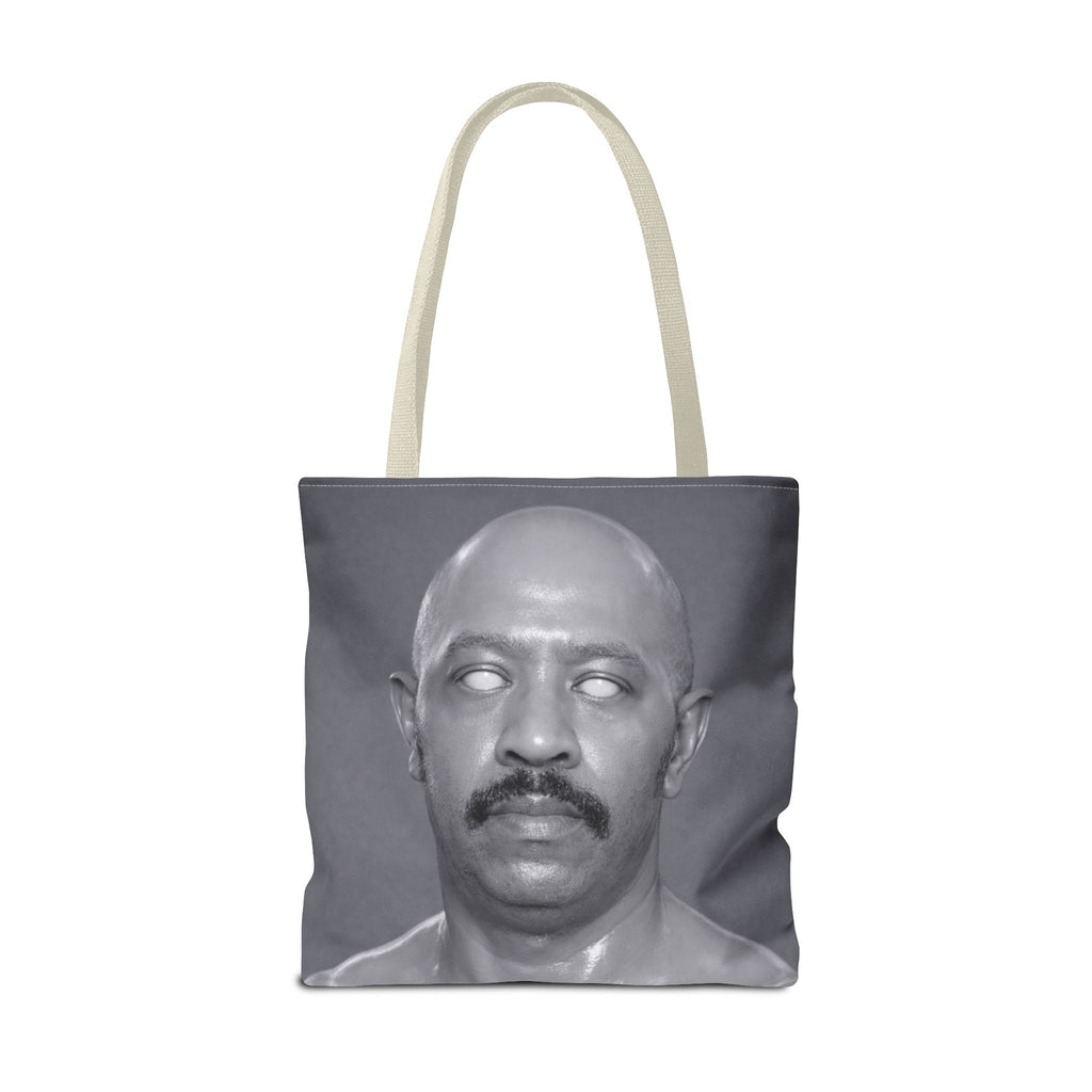 Spooky Vintage Portrait Tote Bag – Retro Ghost-Eyes Novelty Tote