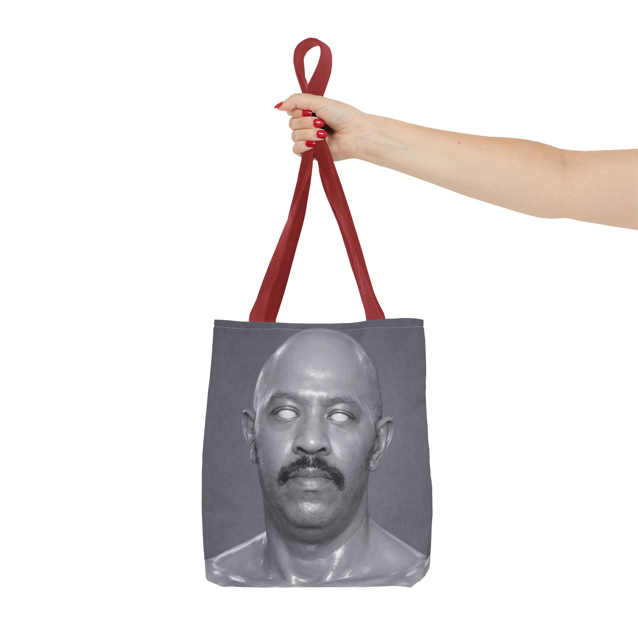 Spooky Vintage Portrait Tote Bag – Retro Ghost-Eyes Novelty Tote