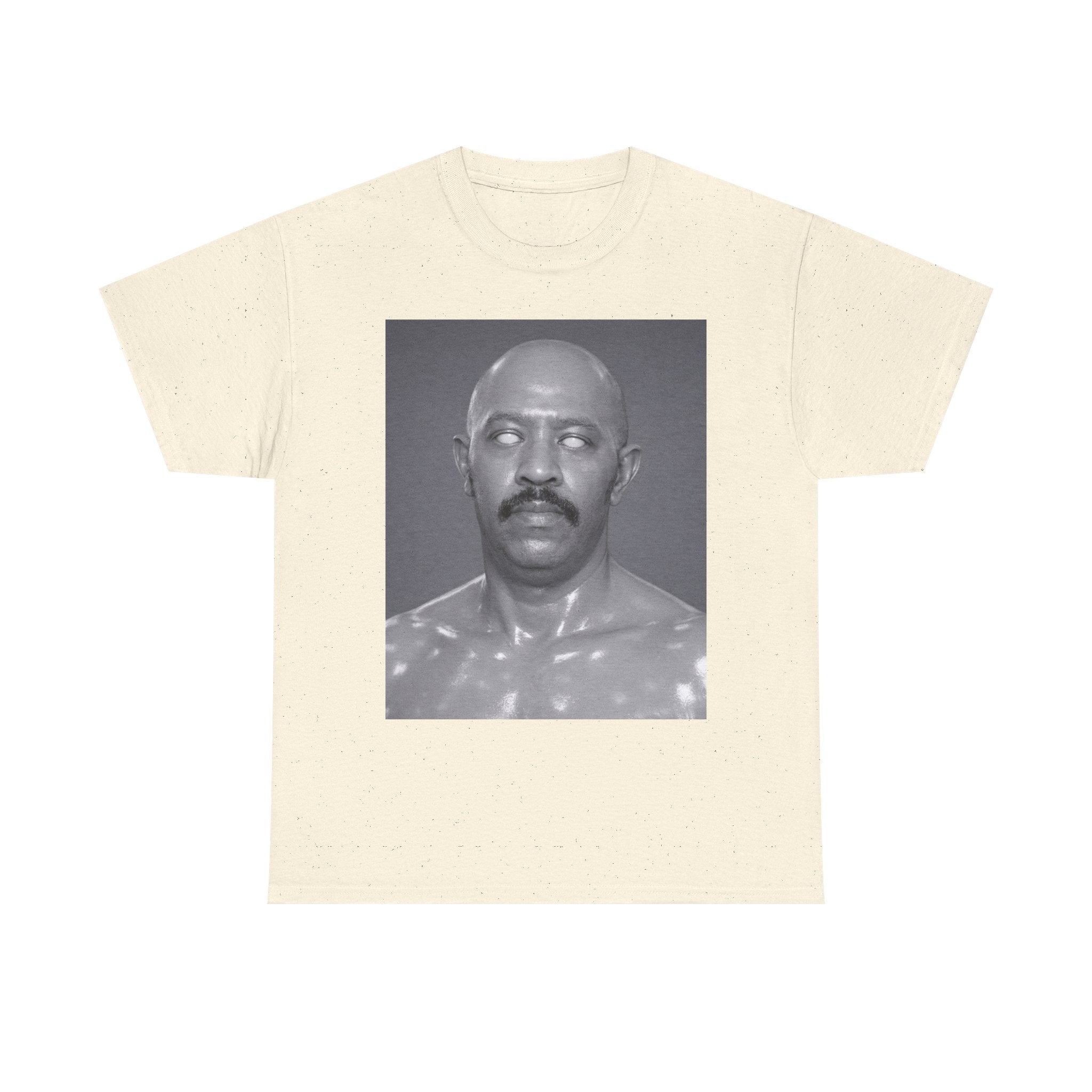 Graphic Tee — Retro Black & White Portrait Print