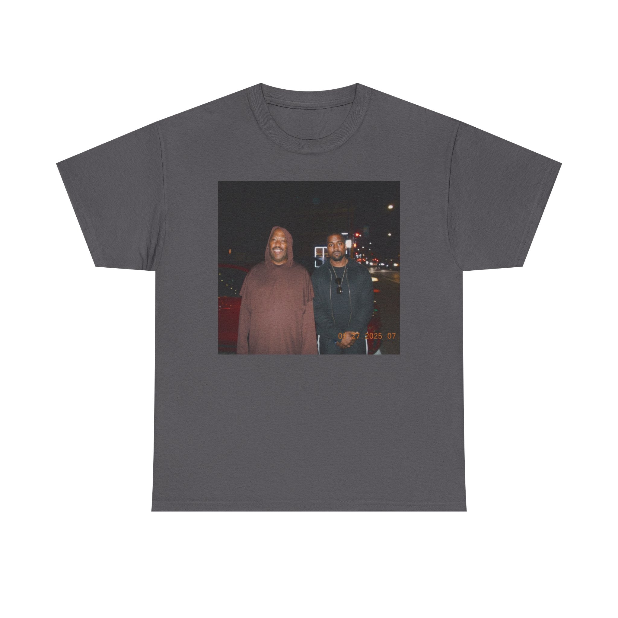 Photo Graphic Tee — Vintage Night Street Portrait T‑Shirt