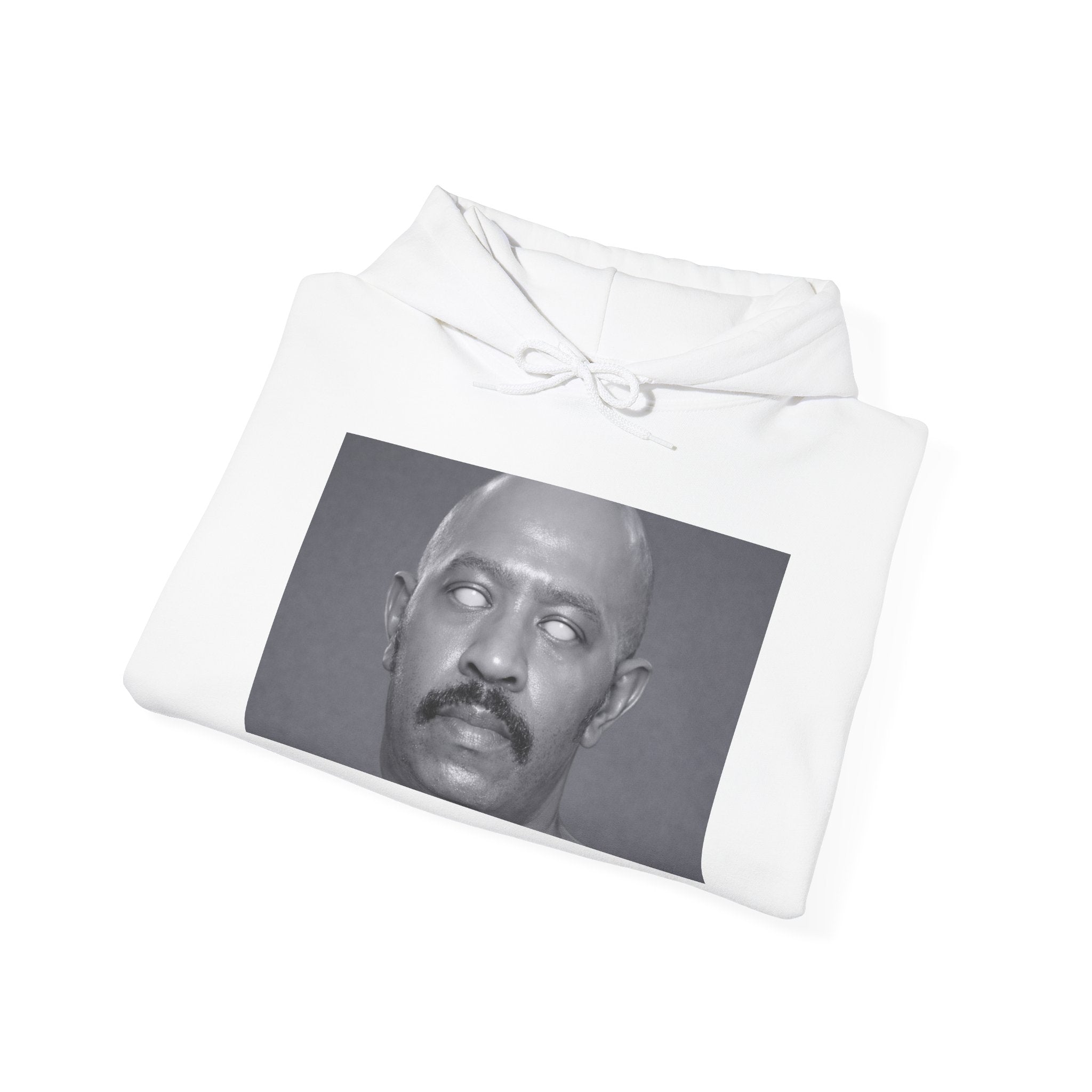 Hoodie — Retro Monochrome Eyebrow Raise Face Print