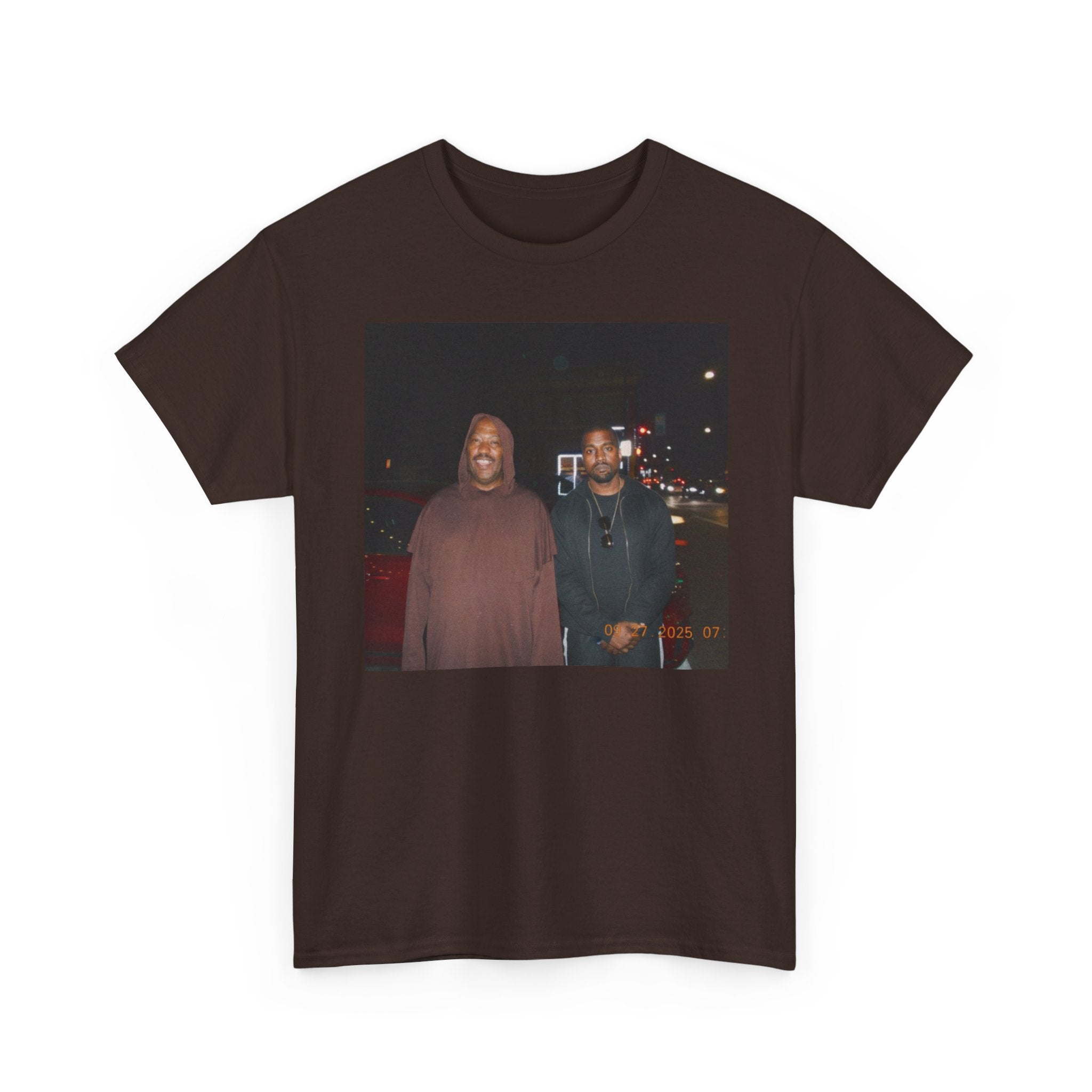 Photo Graphic Tee — Vintage Night Street Portrait T‑Shirt