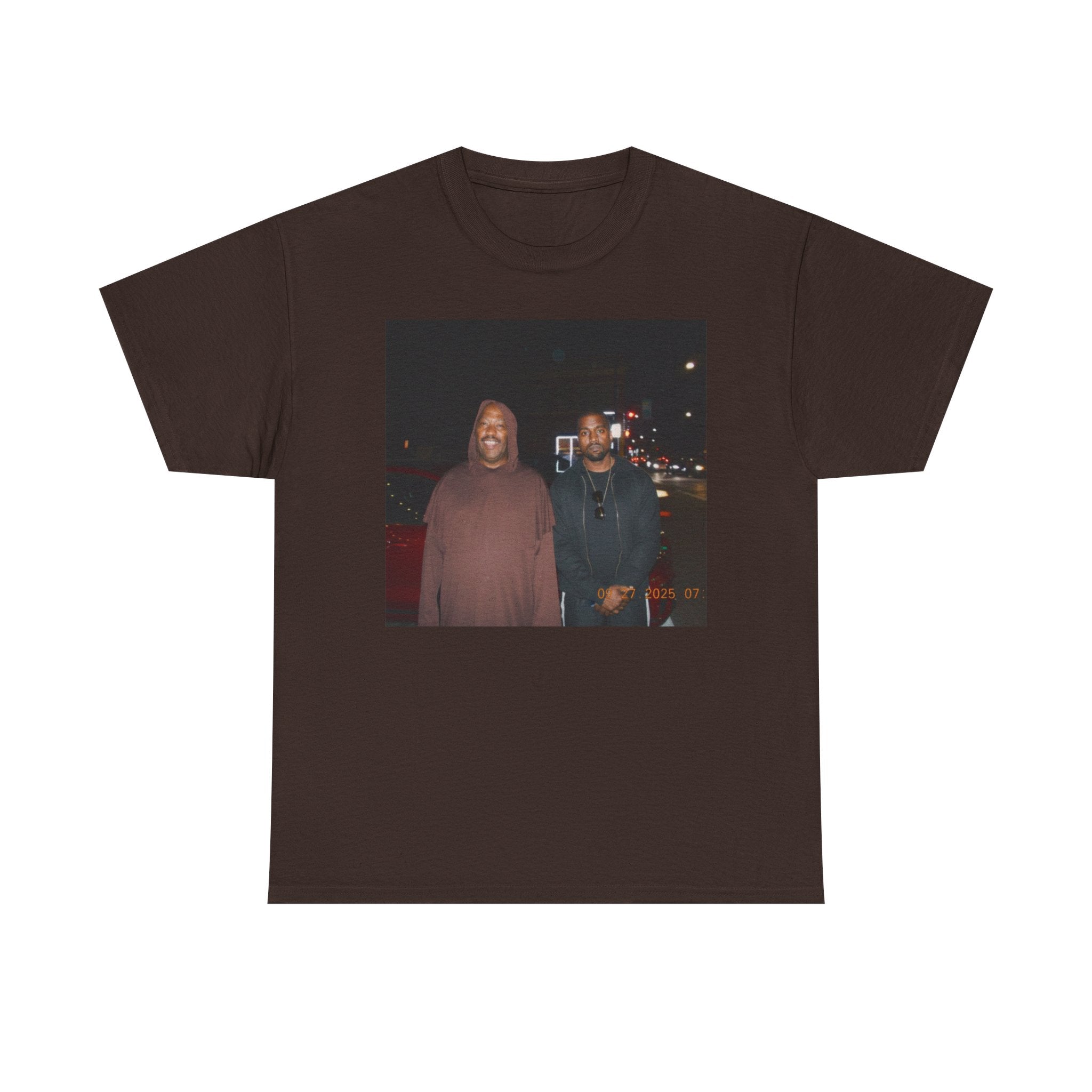 Photo Graphic Tee — Vintage Night Street Portrait T‑Shirt