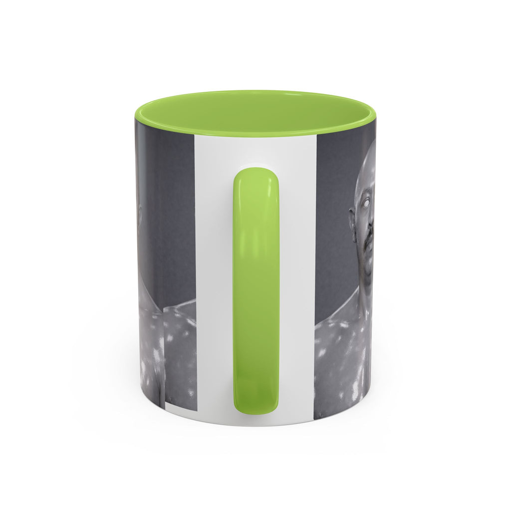 Accent Coffee Mug — Retro Black & White Portrait Accent Mug