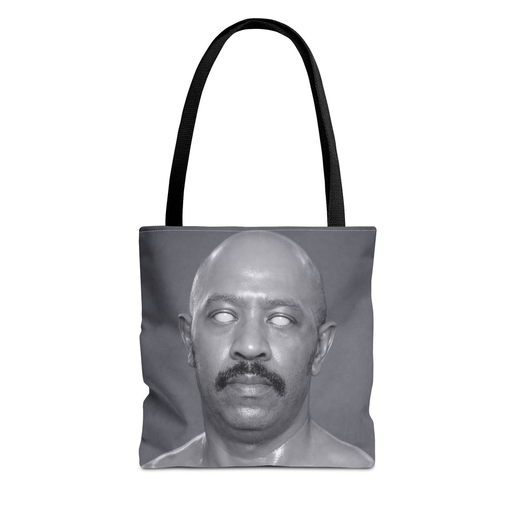 Spooky Vintage Portrait Tote Bag – Retro Ghost-Eyes Novelty Tote