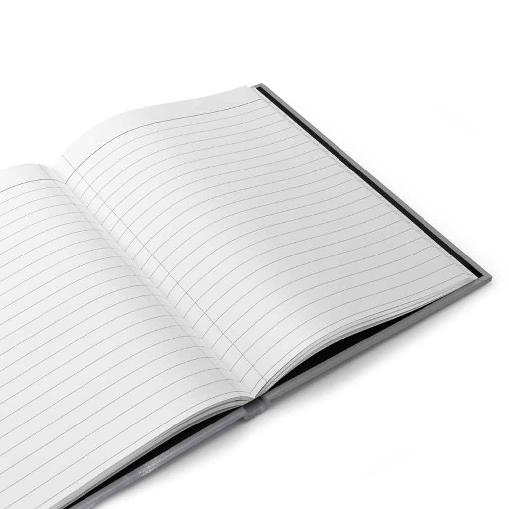 Hardcover Journal — Surreal Monochrome Portrait Notebook