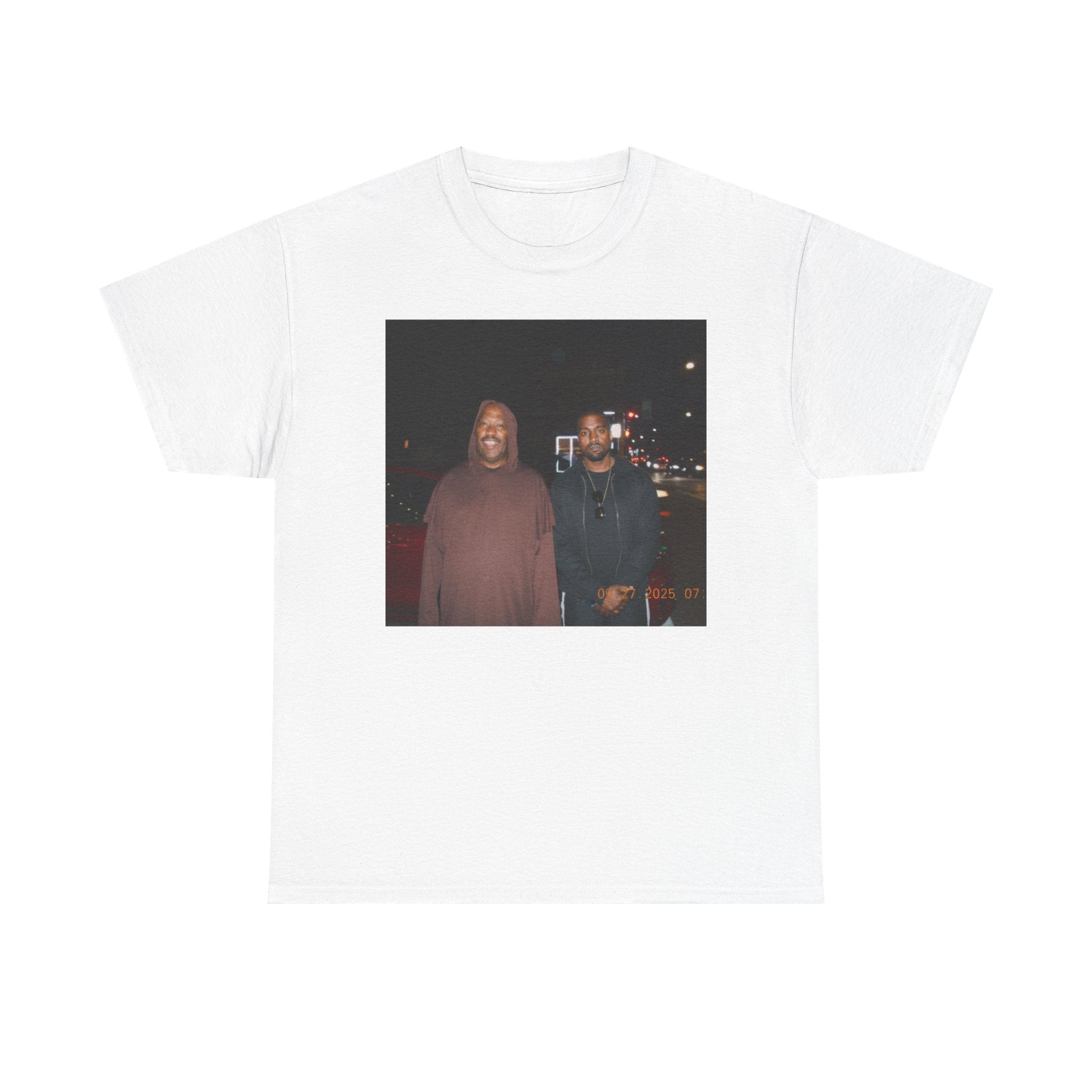 Photo Graphic Tee — Vintage Night Street Portrait T‑Shirt