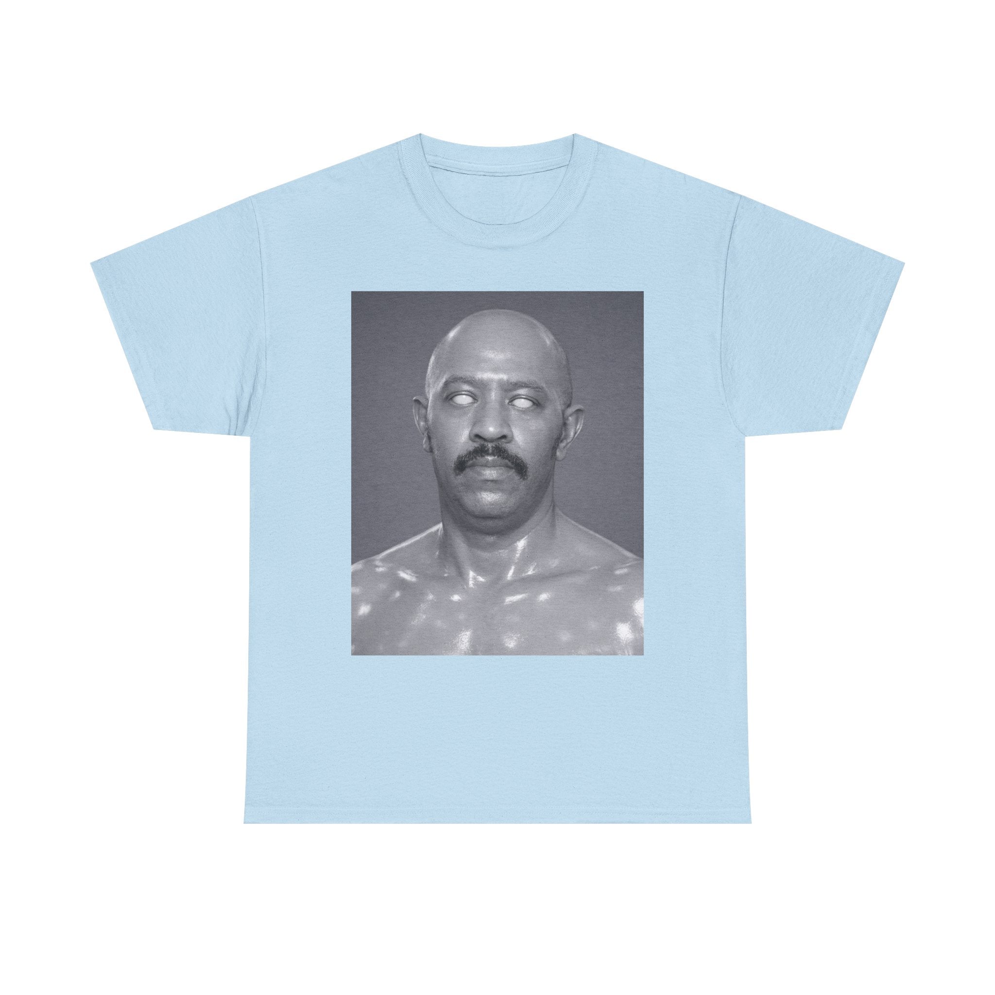 Graphic Tee — Retro Black & White Portrait Print
