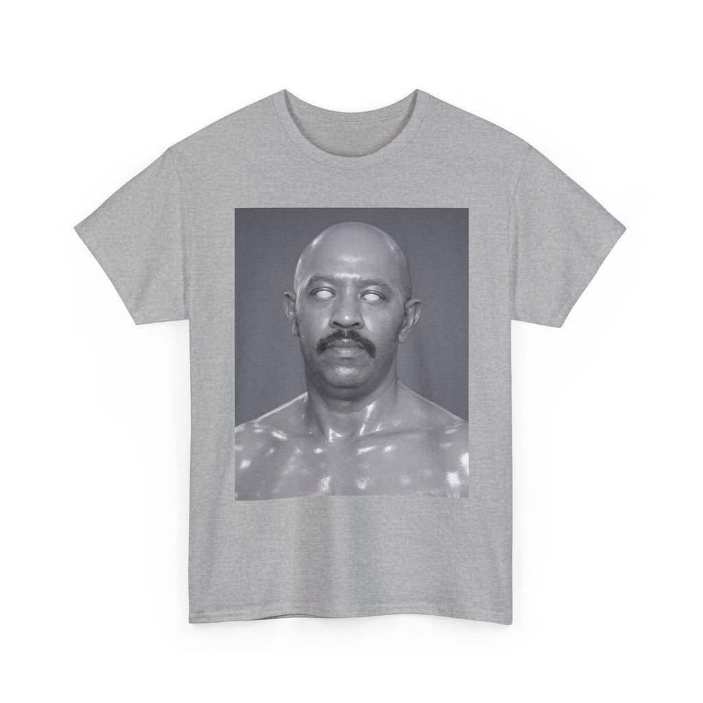 Graphic Tee — Retro Black & White Portrait Print