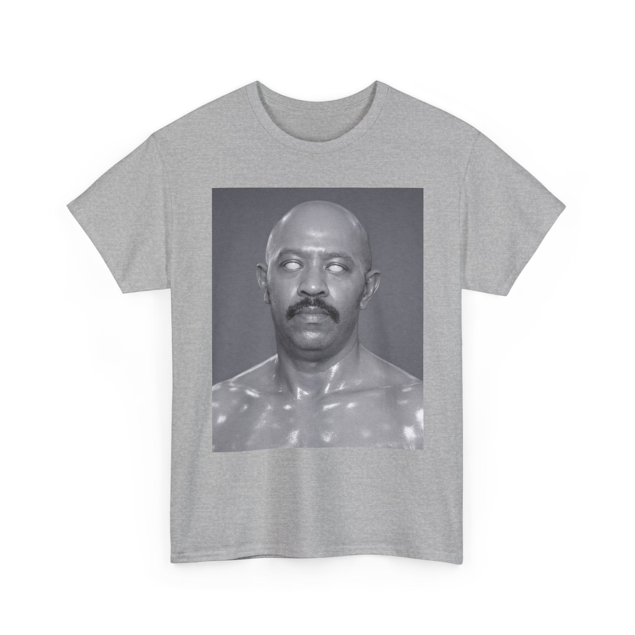 Graphic Tee — Retro Black & White Portrait Print