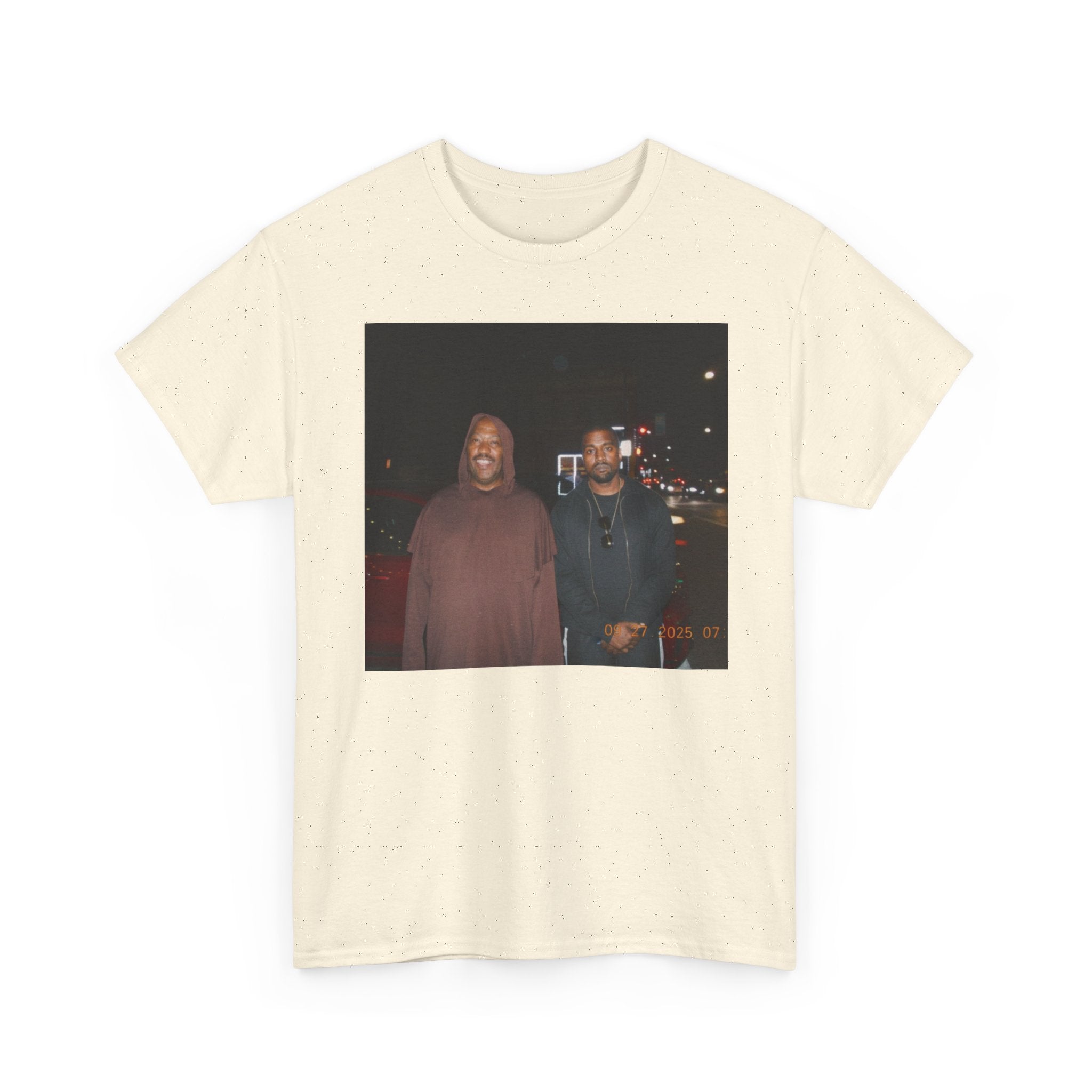 Photo Graphic Tee — Vintage Night Street Portrait T‑Shirt