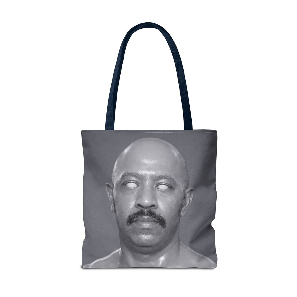 Spooky Vintage Portrait Tote Bag – Retro Ghost-Eyes Novelty Tote