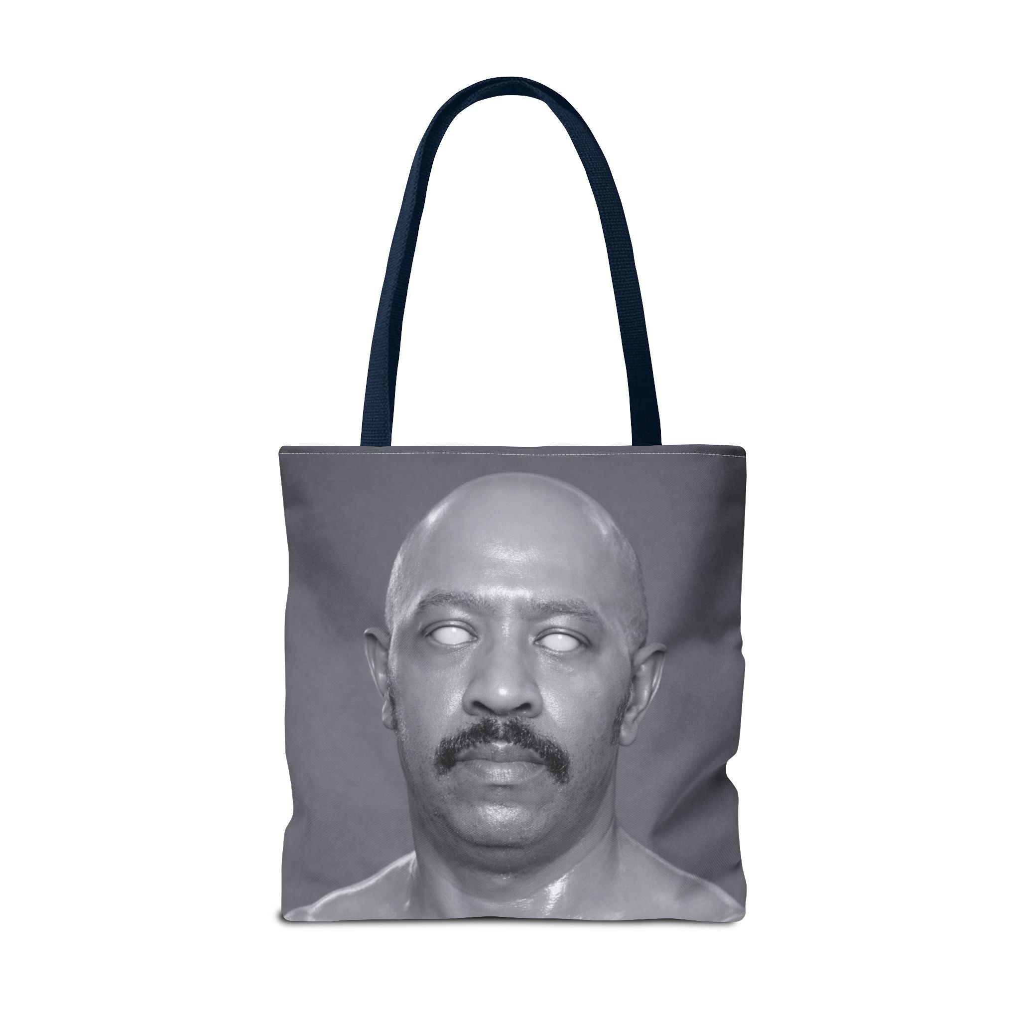 Spooky Vintage Portrait Tote Bag – Retro Ghost-Eyes Novelty Tote