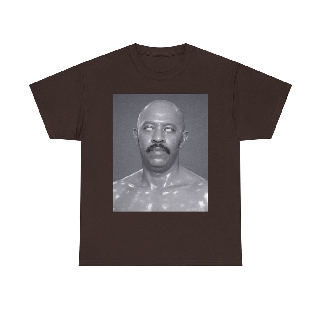Graphic Tee — Retro Black & White Portrait Print