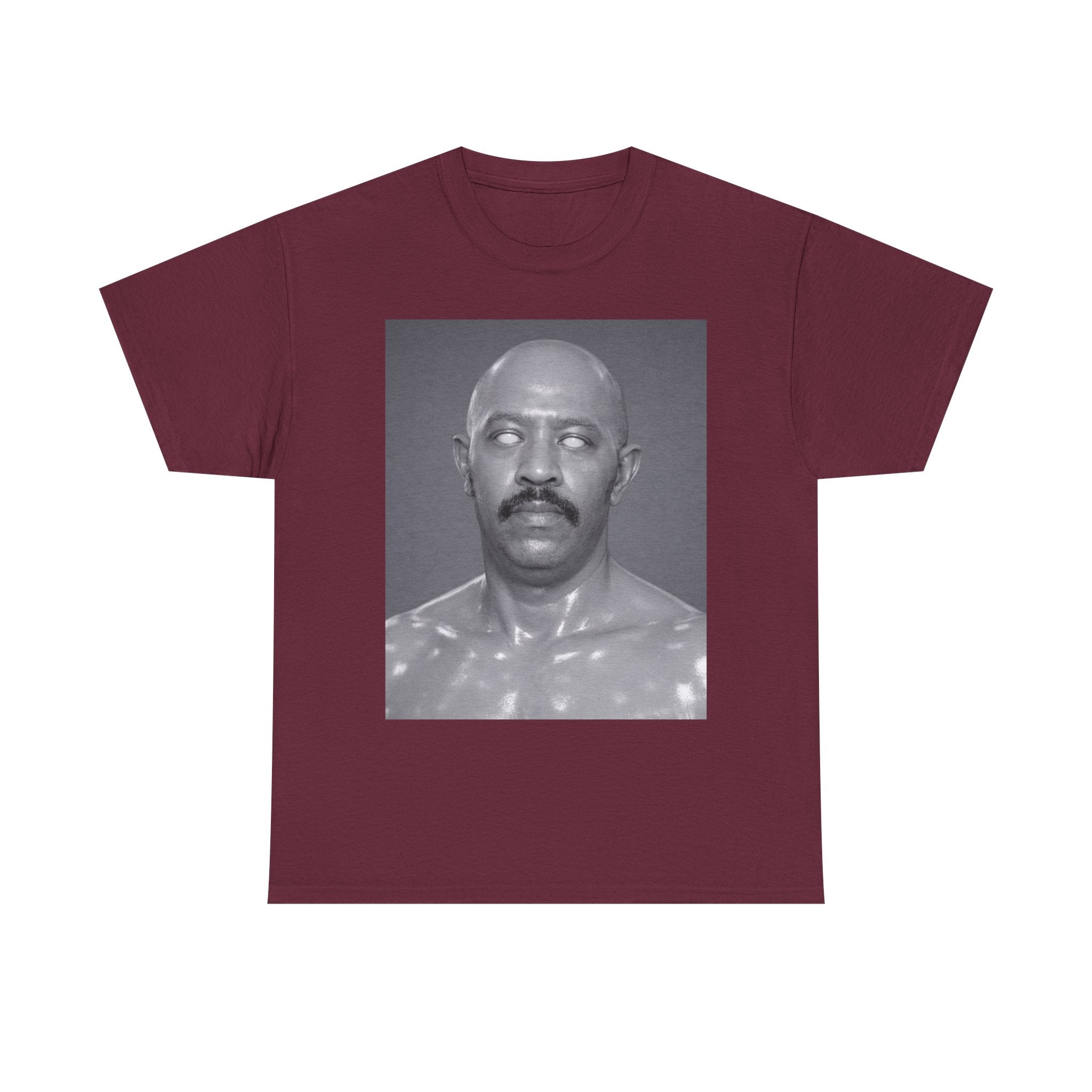 Graphic Tee — Retro Black & White Portrait Print