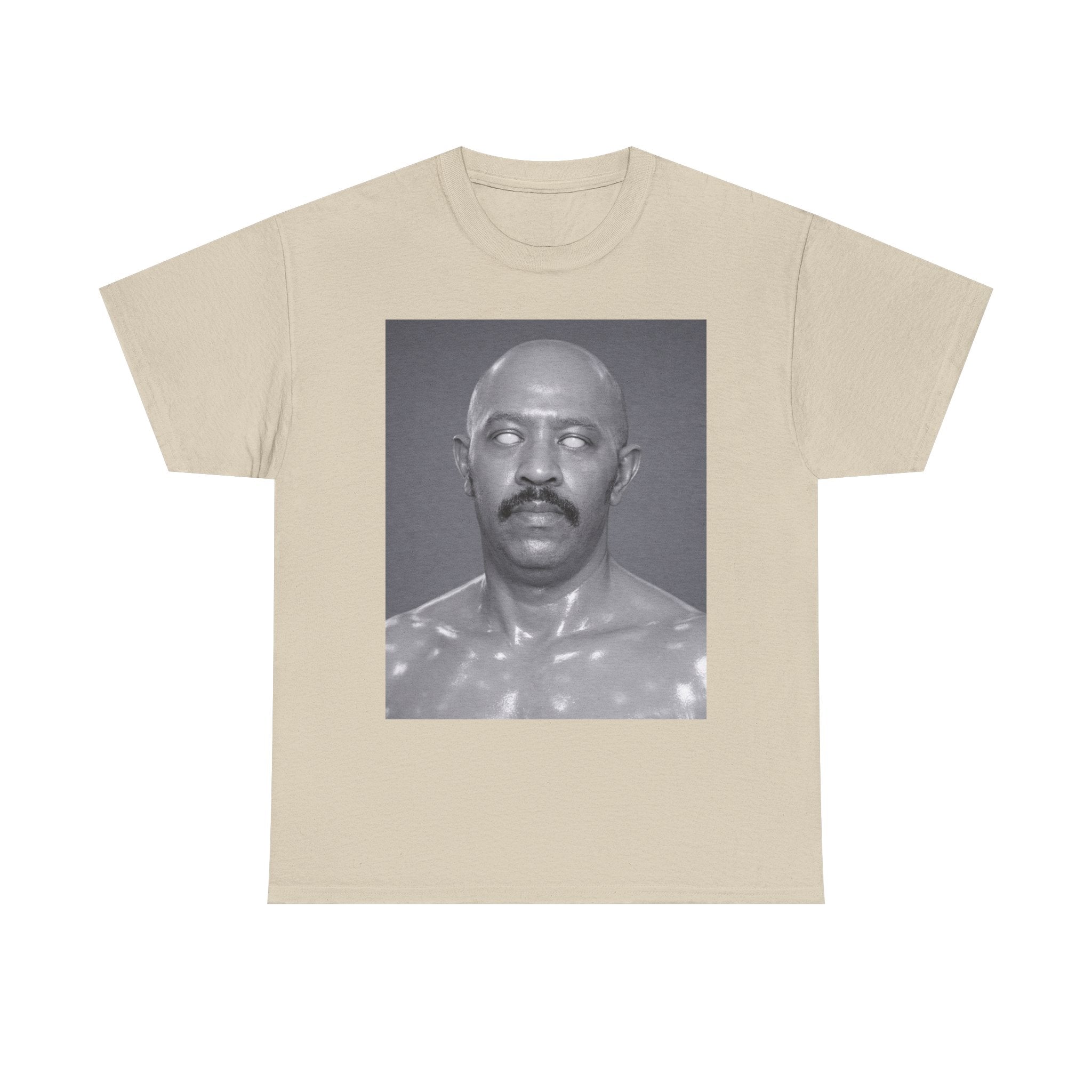 Graphic Tee — Retro Black & White Portrait Print