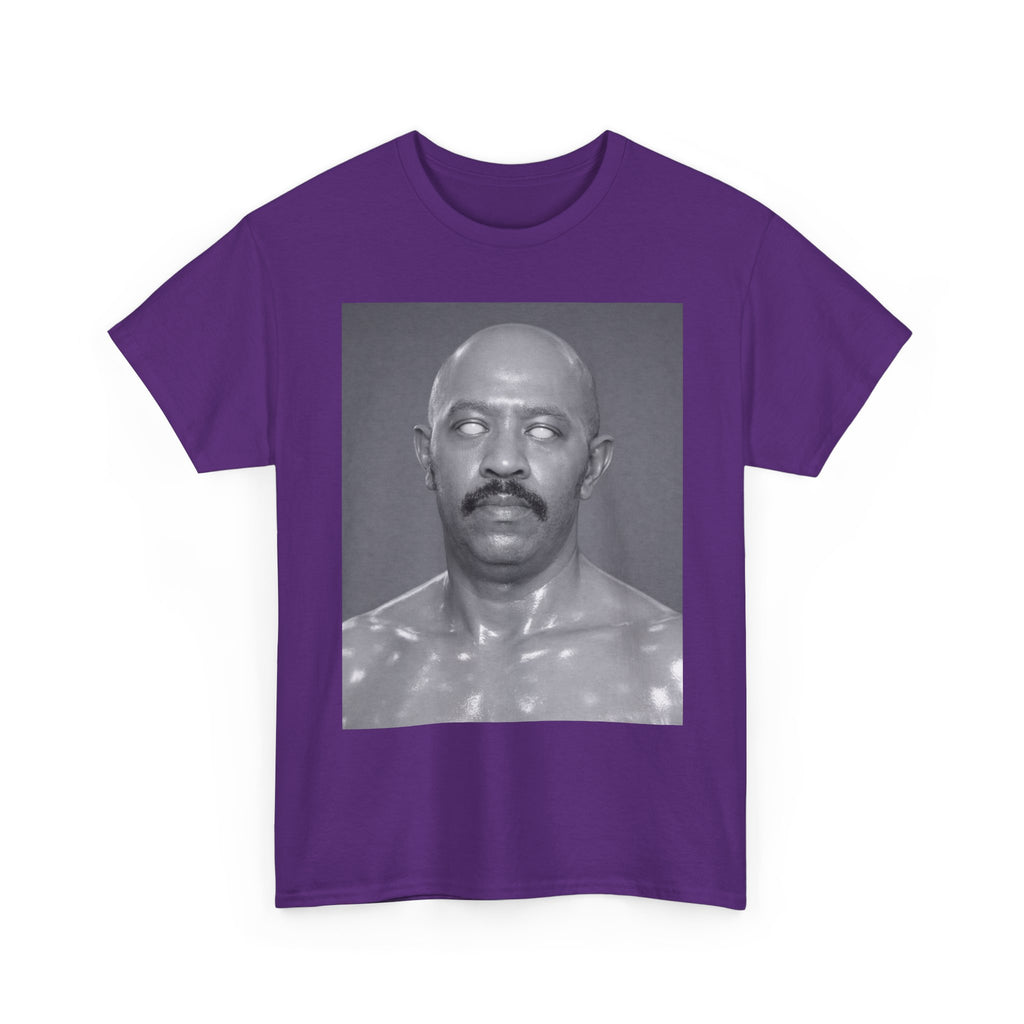 Graphic Tee — Retro Black & White Portrait Print