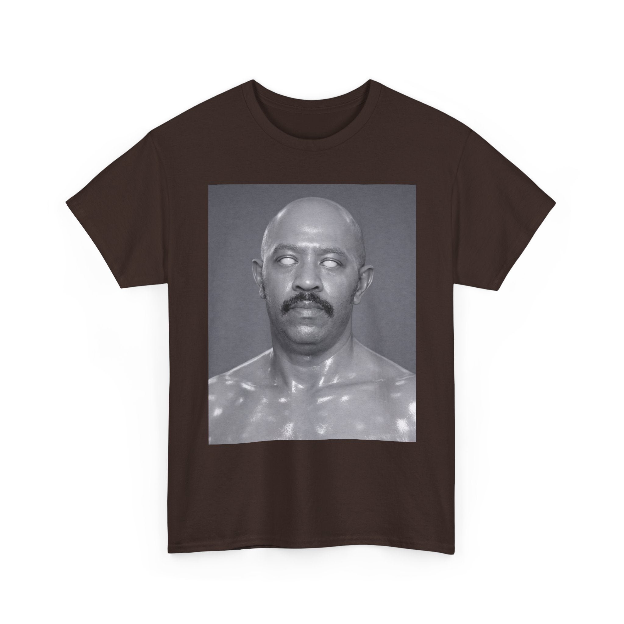 Graphic Tee — Retro Black & White Portrait Print
