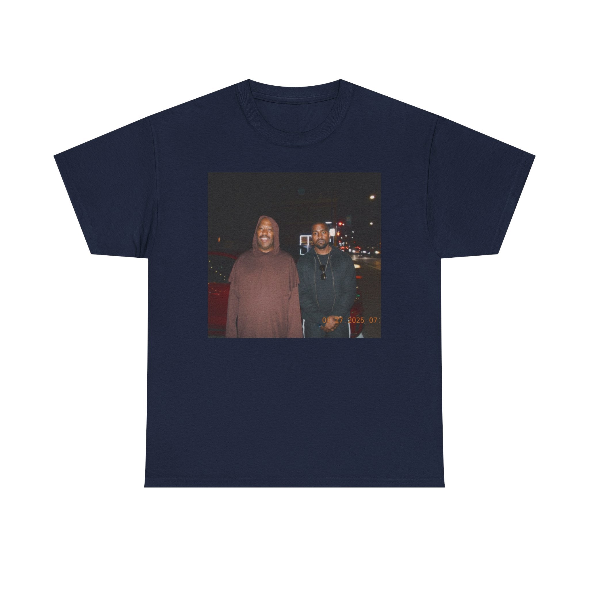 Photo Graphic Tee — Vintage Night Street Portrait T‑Shirt