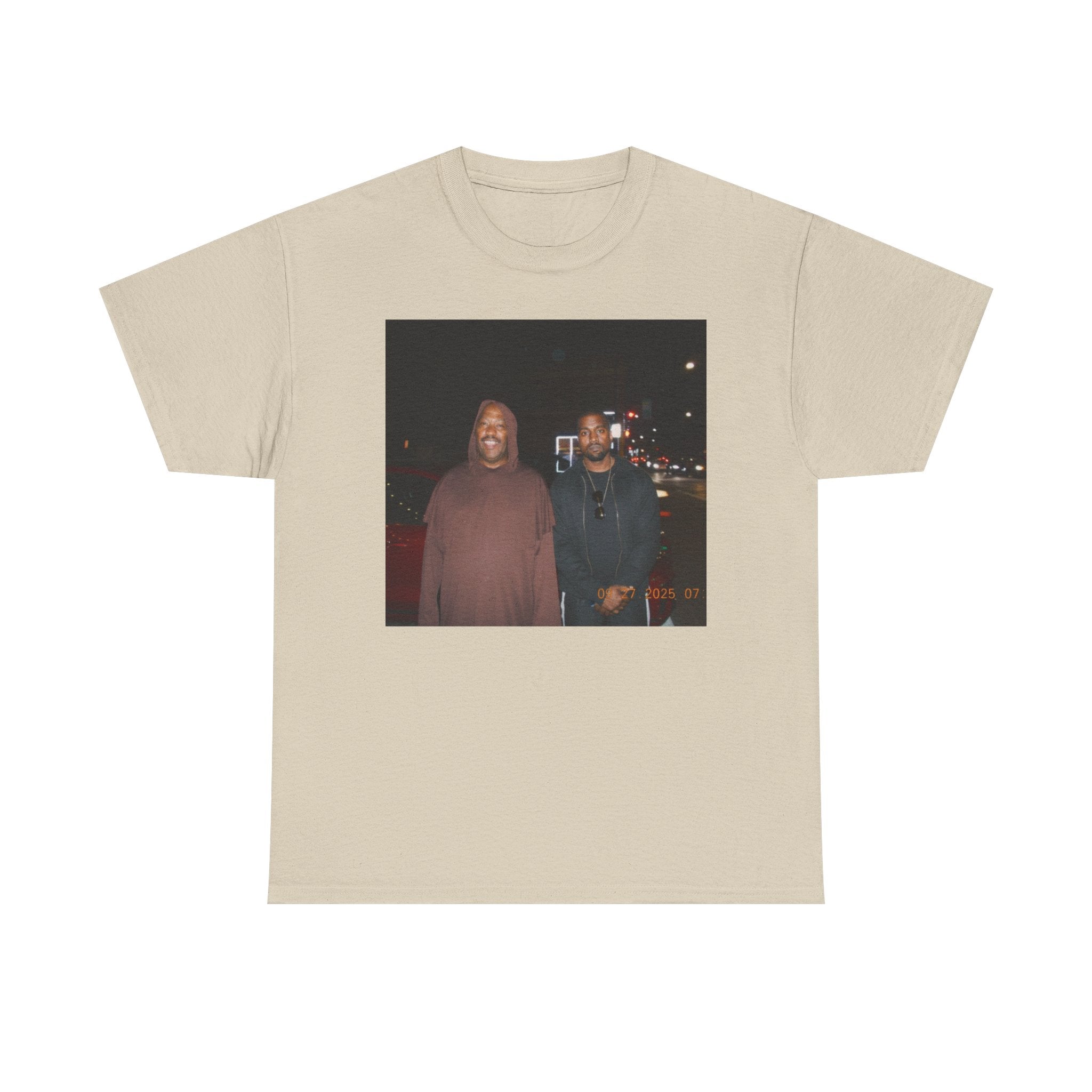 Photo Graphic Tee — Vintage Night Street Portrait T‑Shirt