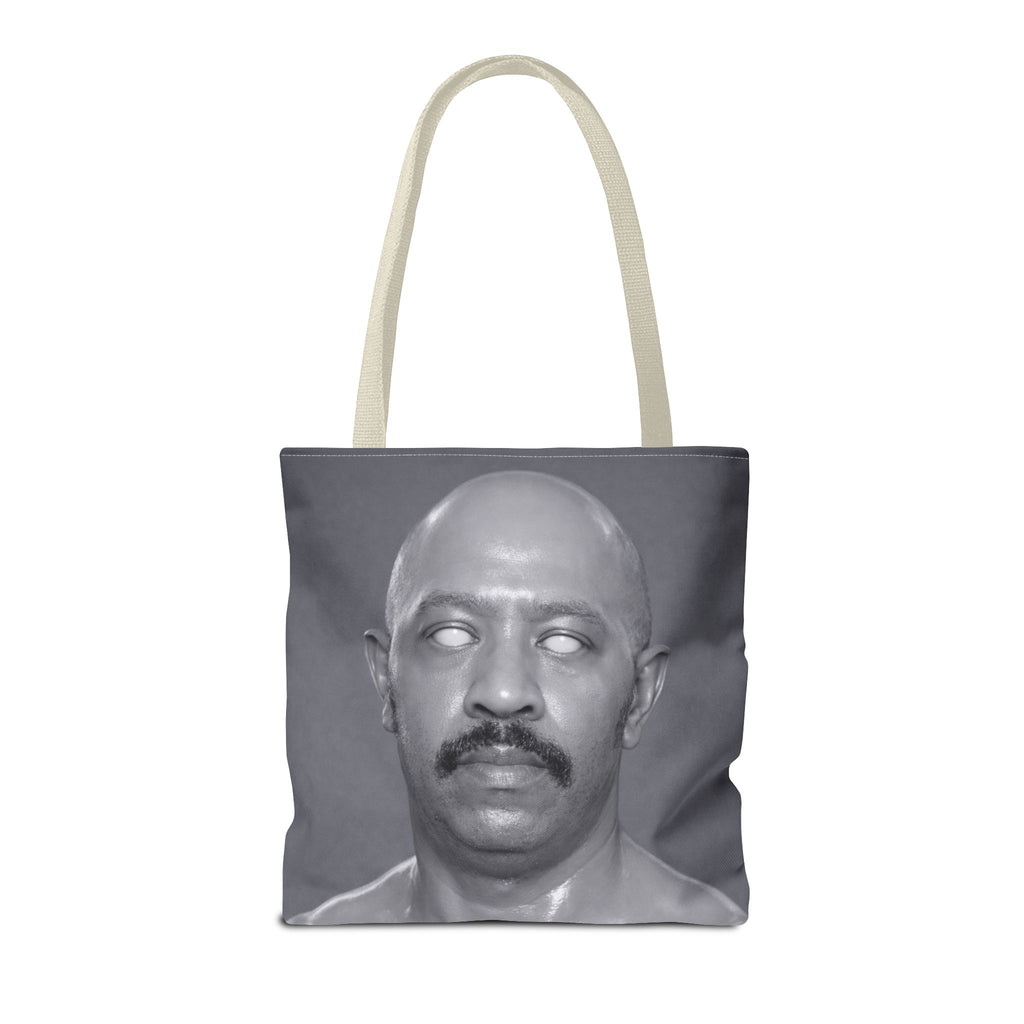Spooky Vintage Portrait Tote Bag – Retro Ghost-Eyes Novelty Tote