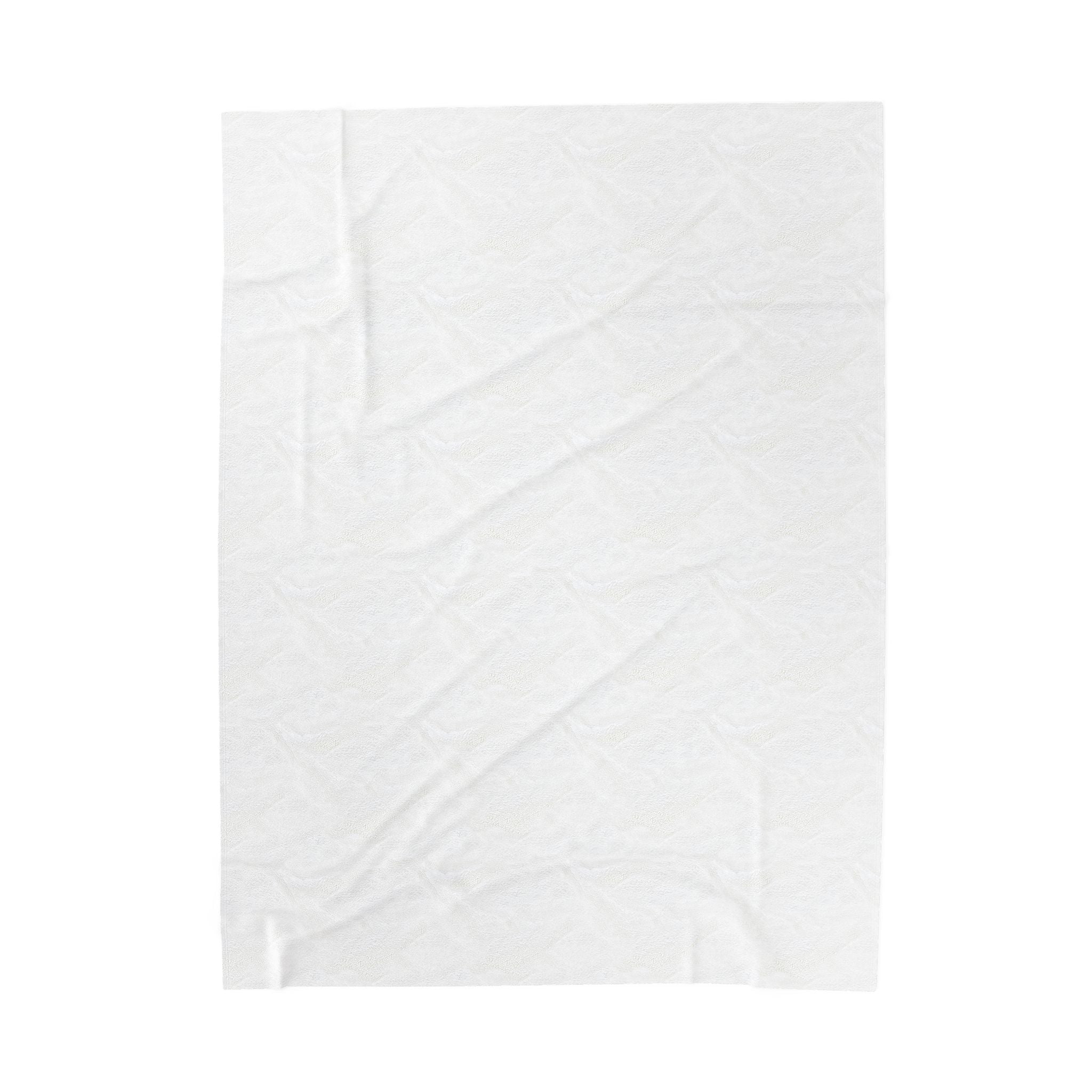 Velveteen Plush Blanket — Monochrome Portrait Throw (Eerie Vintage Gaze)