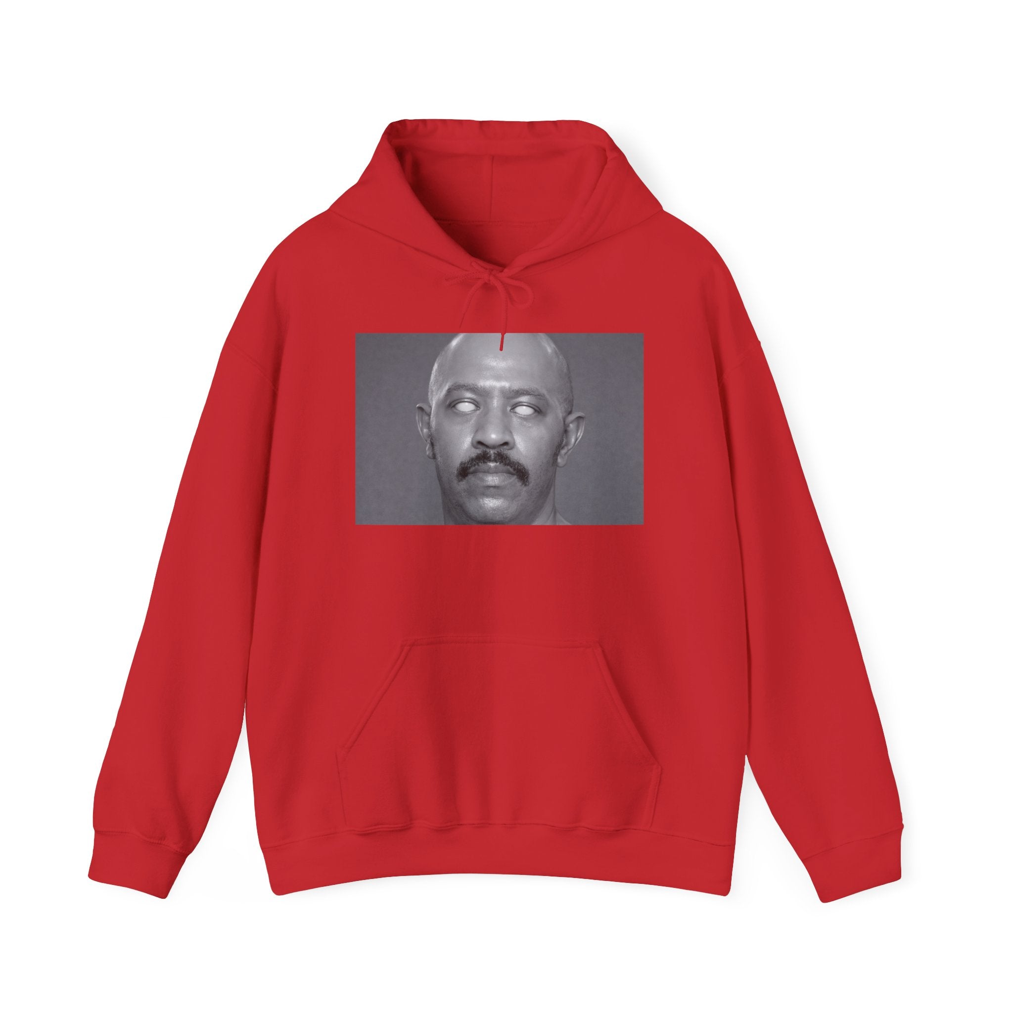 Hoodie — Retro Monochrome Eyebrow Raise Face Print