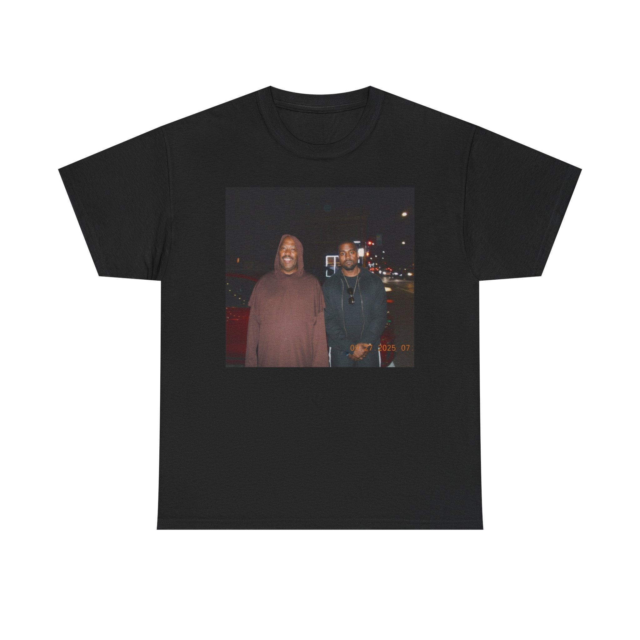 Photo Graphic Tee — Vintage Night Street Portrait T‑Shirt