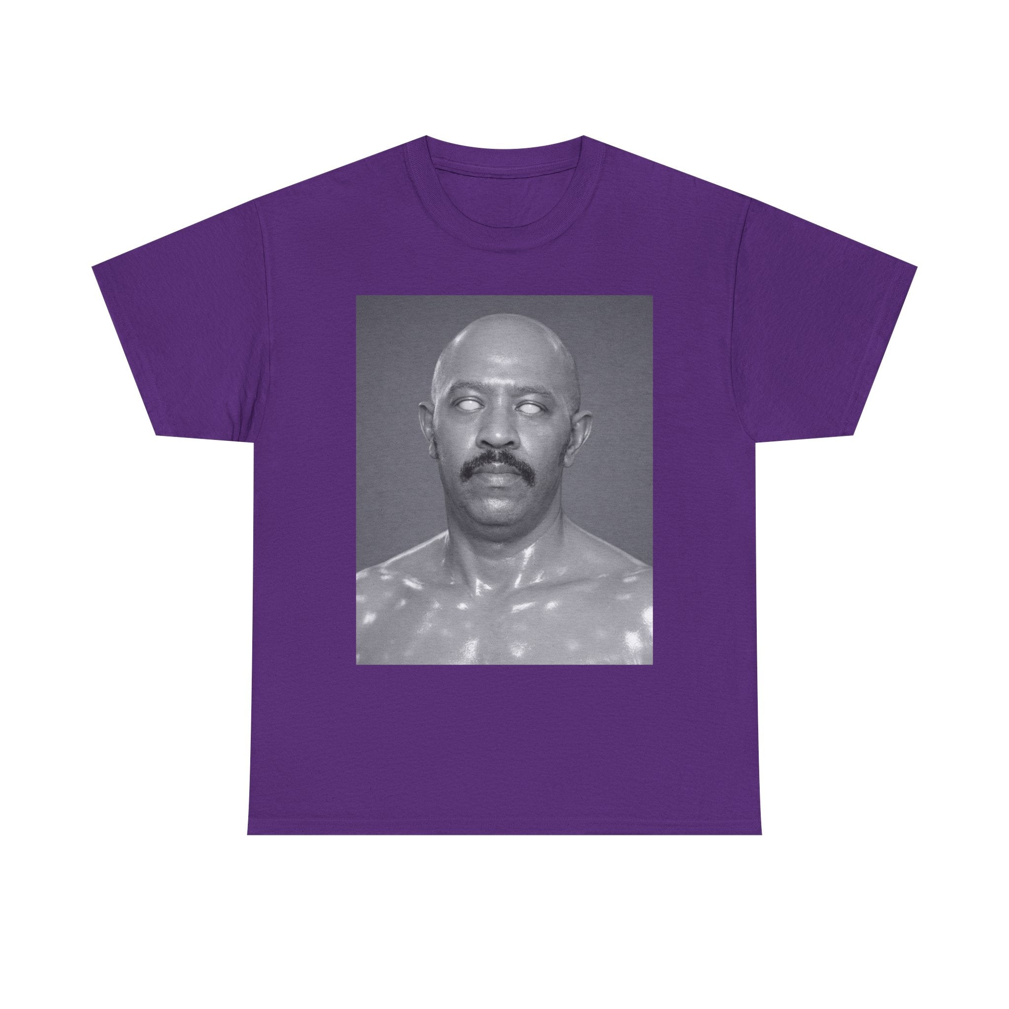 Graphic Tee — Retro Black & White Portrait Print