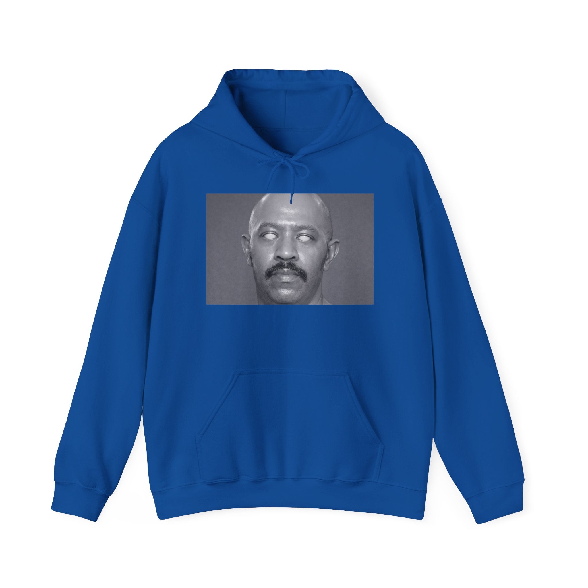 Hoodie — Retro Monochrome Eyebrow Raise Face Print