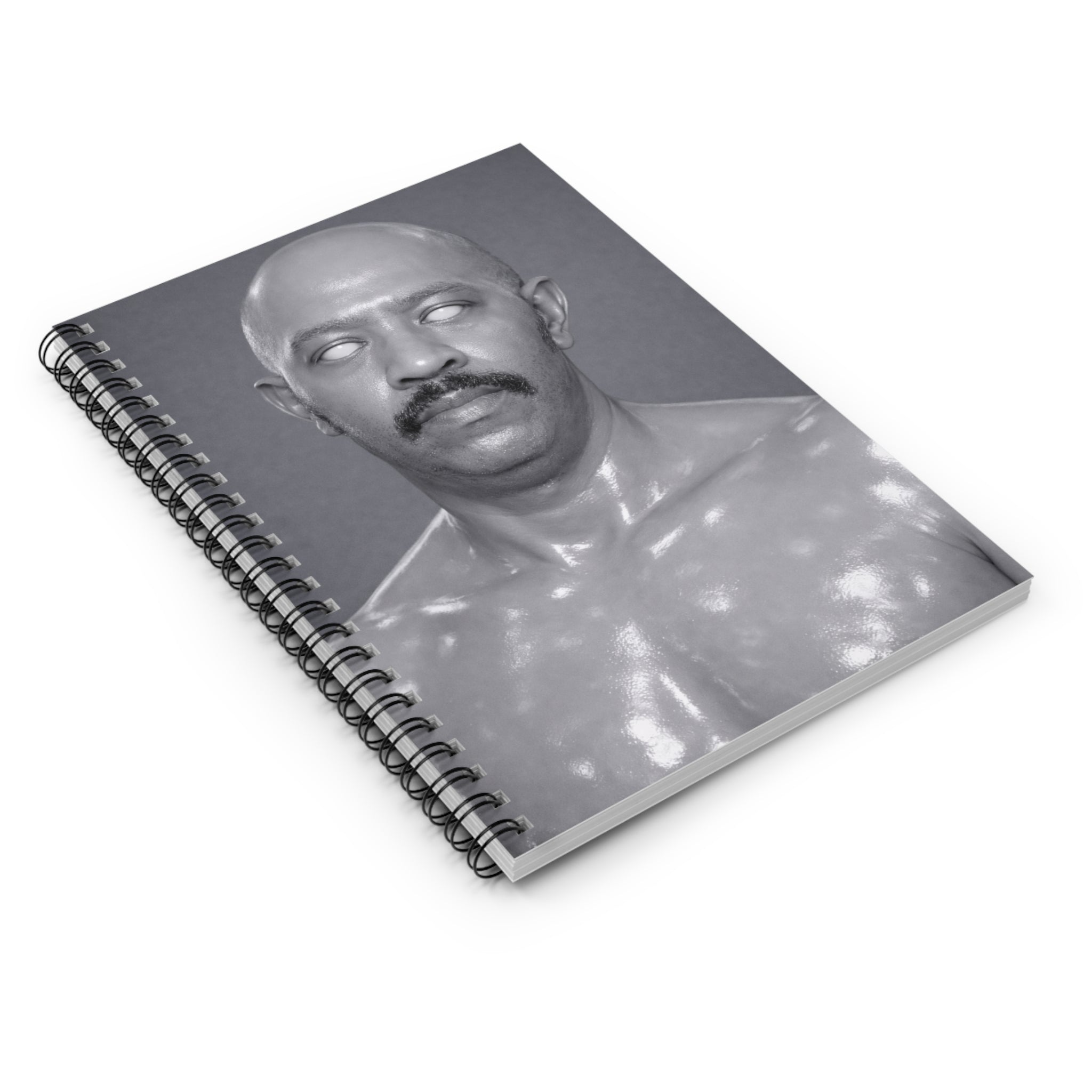 Spiral Notebook — Surreal Monochrome Portrait Journal