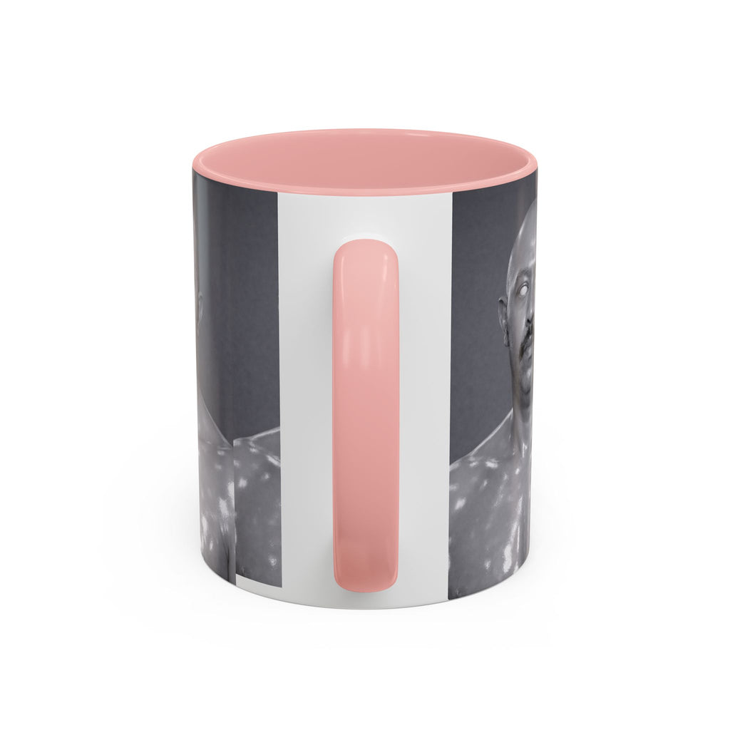 Accent Coffee Mug — Retro Black & White Portrait Accent Mug