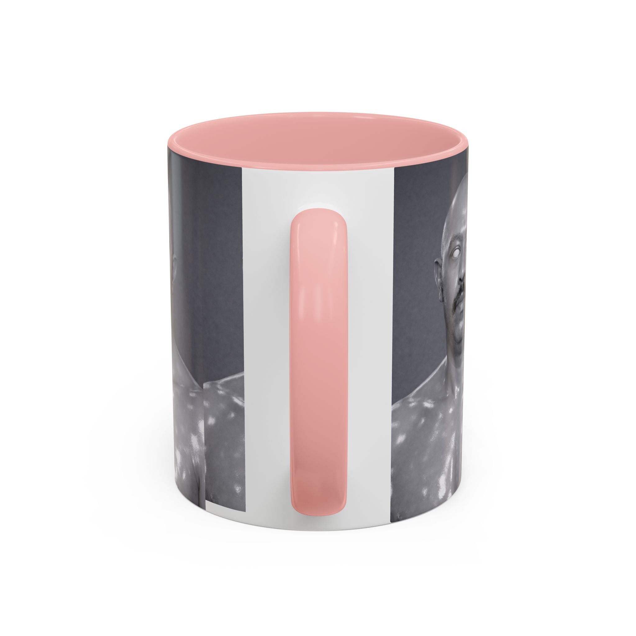 Accent Coffee Mug — Retro Black & White Portrait Accent Mug