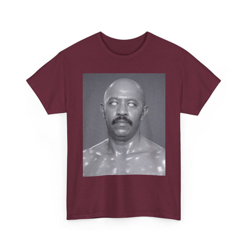 Graphic Tee — Retro Black & White Portrait Print
